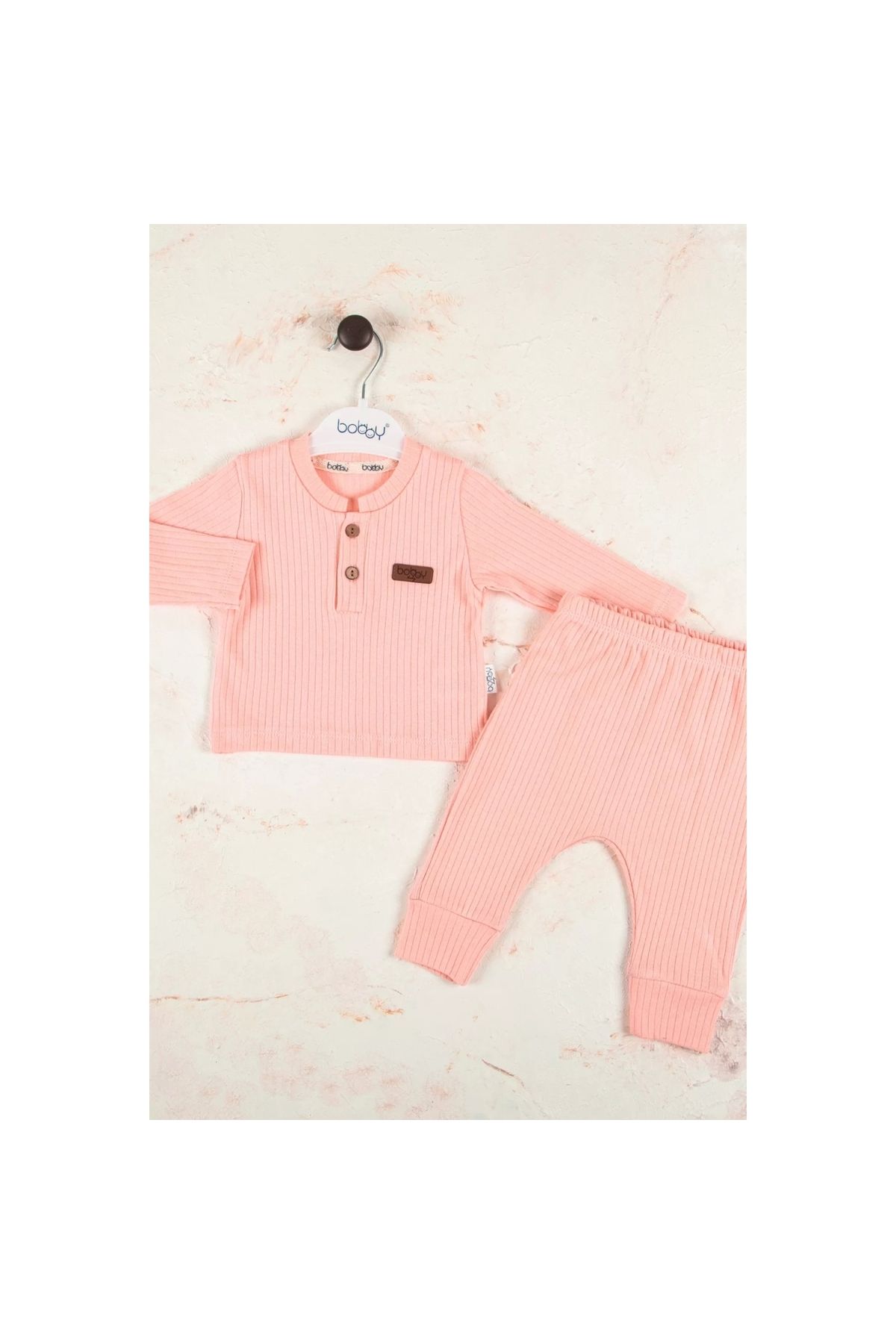 Striped Fabric 100% Cotton 2-Piece Unisex Set