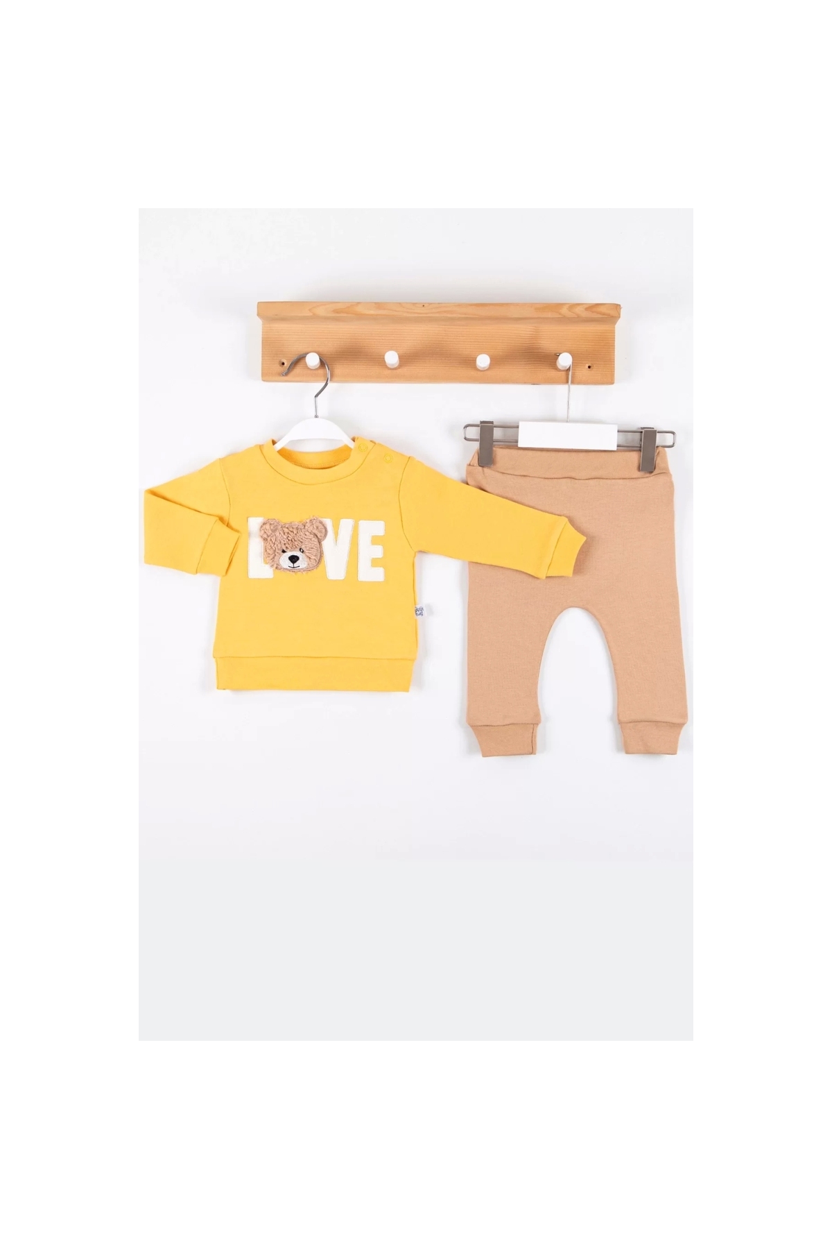 Bear Love Embroidered 100% Cotton 2-Piece Men's Suit