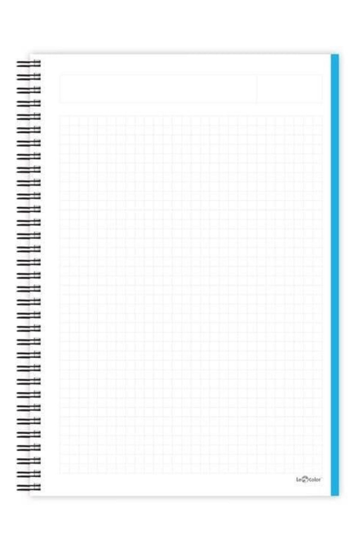 Le Color-4-Piece School Notebook A4 Spiraled 2 Check 2 Lines 4 x 200 Pages 7