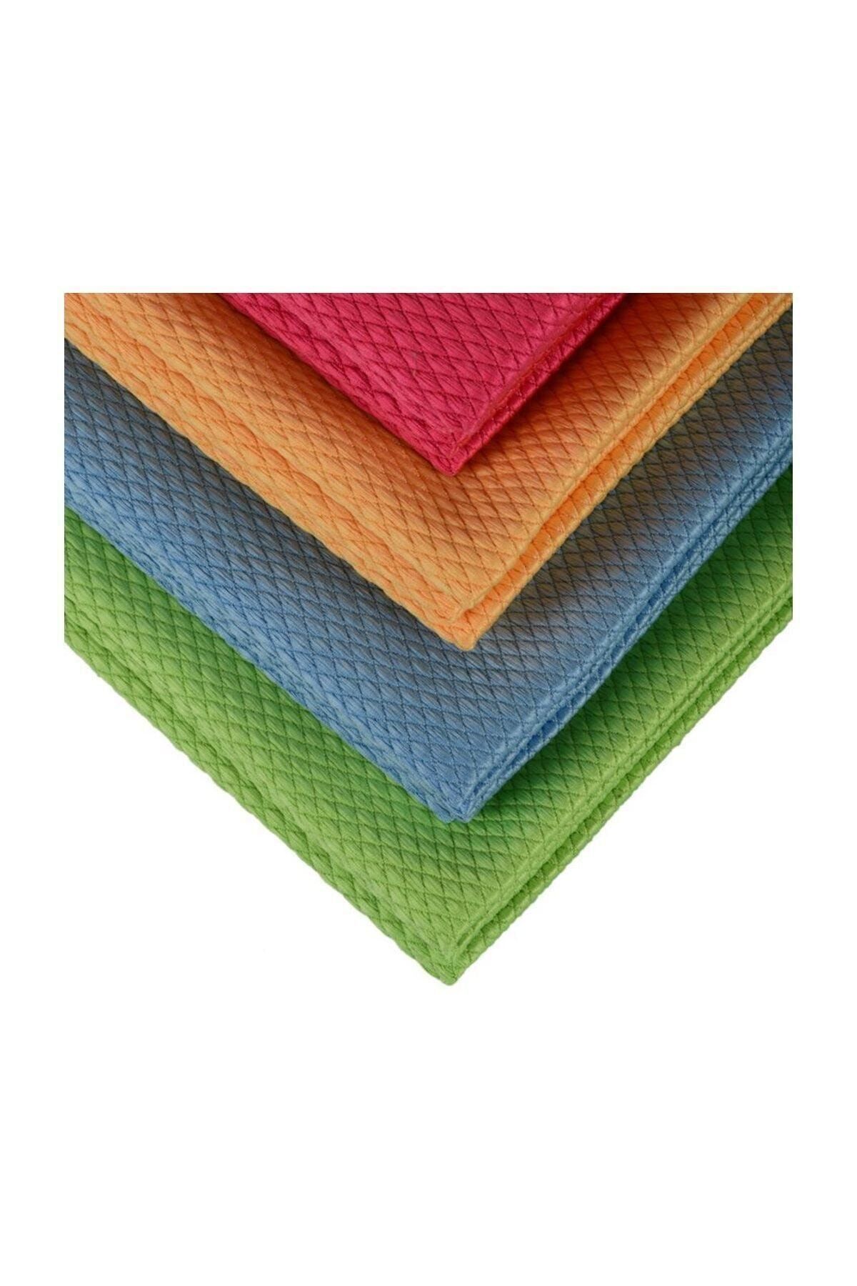 (4 Adet) 2309 Mikrofiber Cam Temizlik Bezi 40x40 Cm. - 8