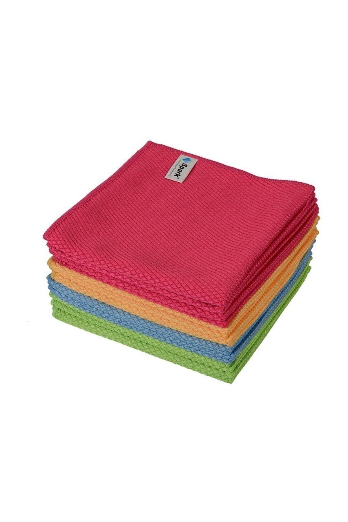 (4 Adet) 2309 Mikrofiber Cam Temizlik Bezi 40x40 Cm. - 7