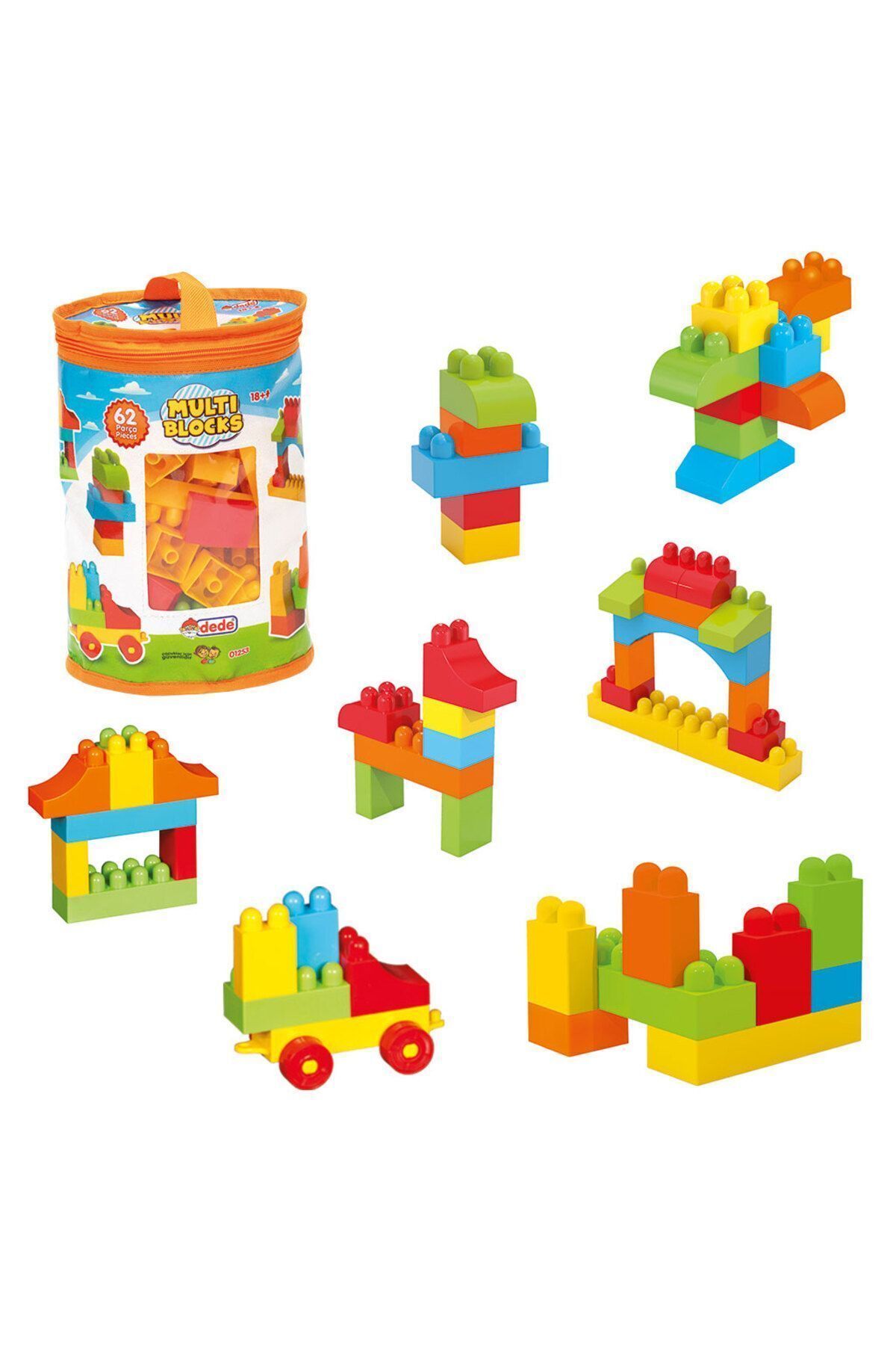 Doğan Oyuncak Dünyası-Puzzle City - Multi Blocks - Cactus - Tick Tock - Mega Set Block Set 2