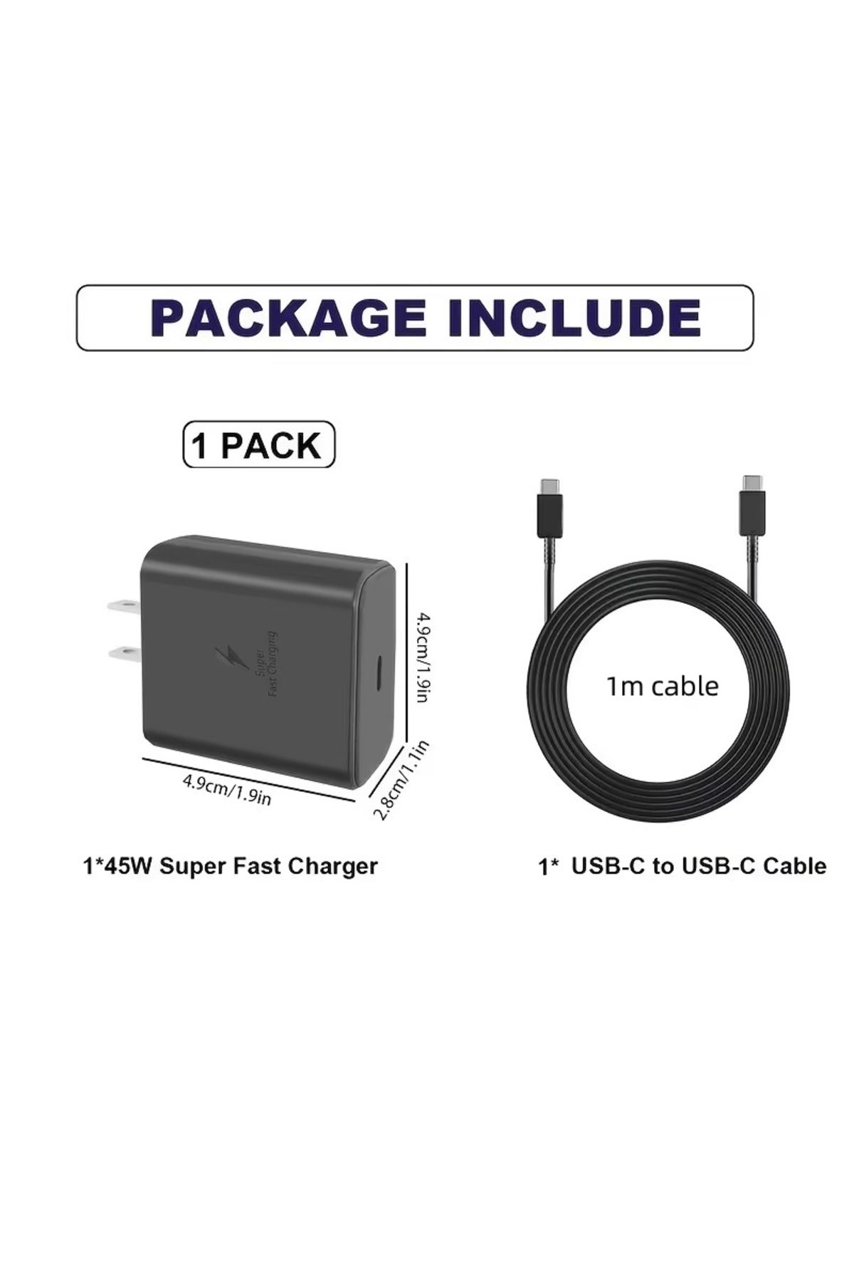 Choice-For Samsung 45W Ultra Fast Charger Cable Type C Cable USB C For Android Phone Power Adapter Block... 7