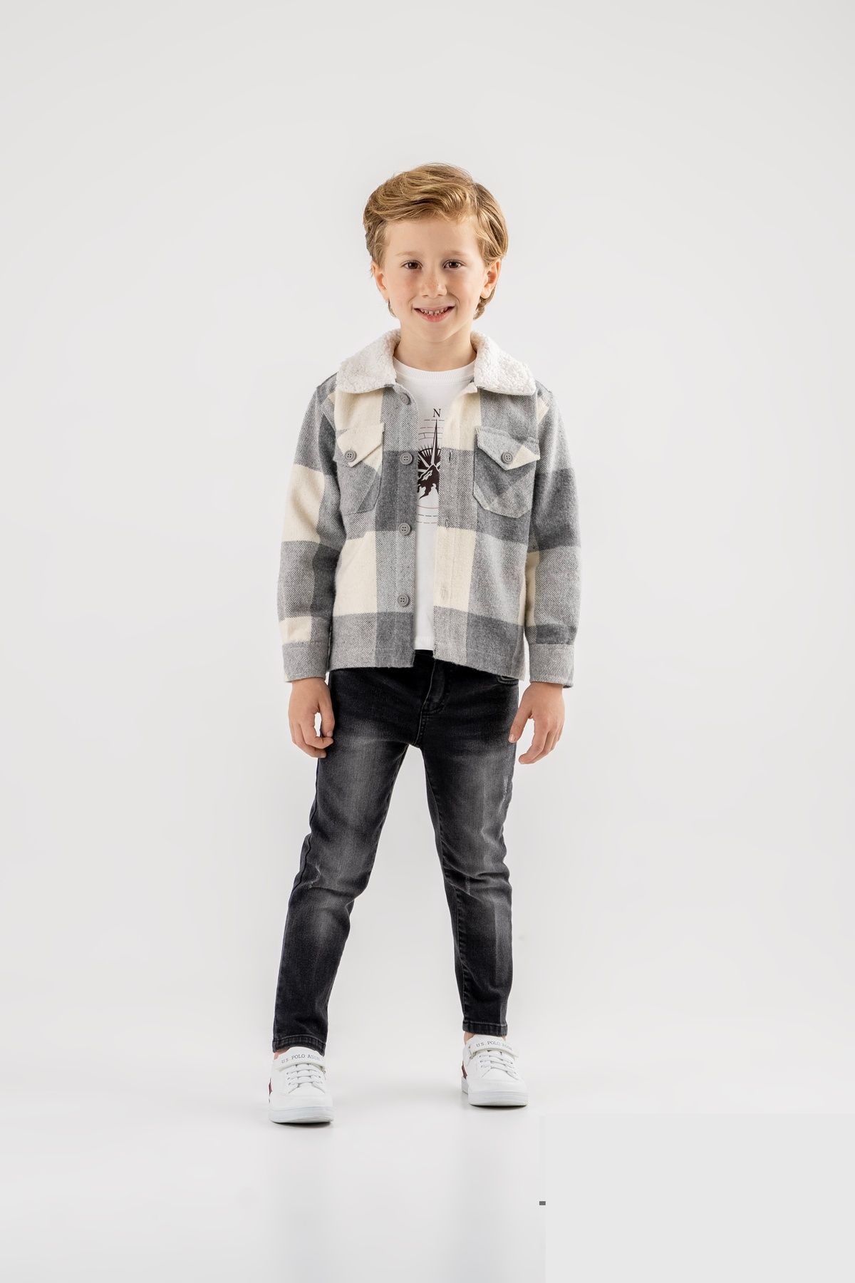 Lemon-Chamomile Patterned Shirt Set 1