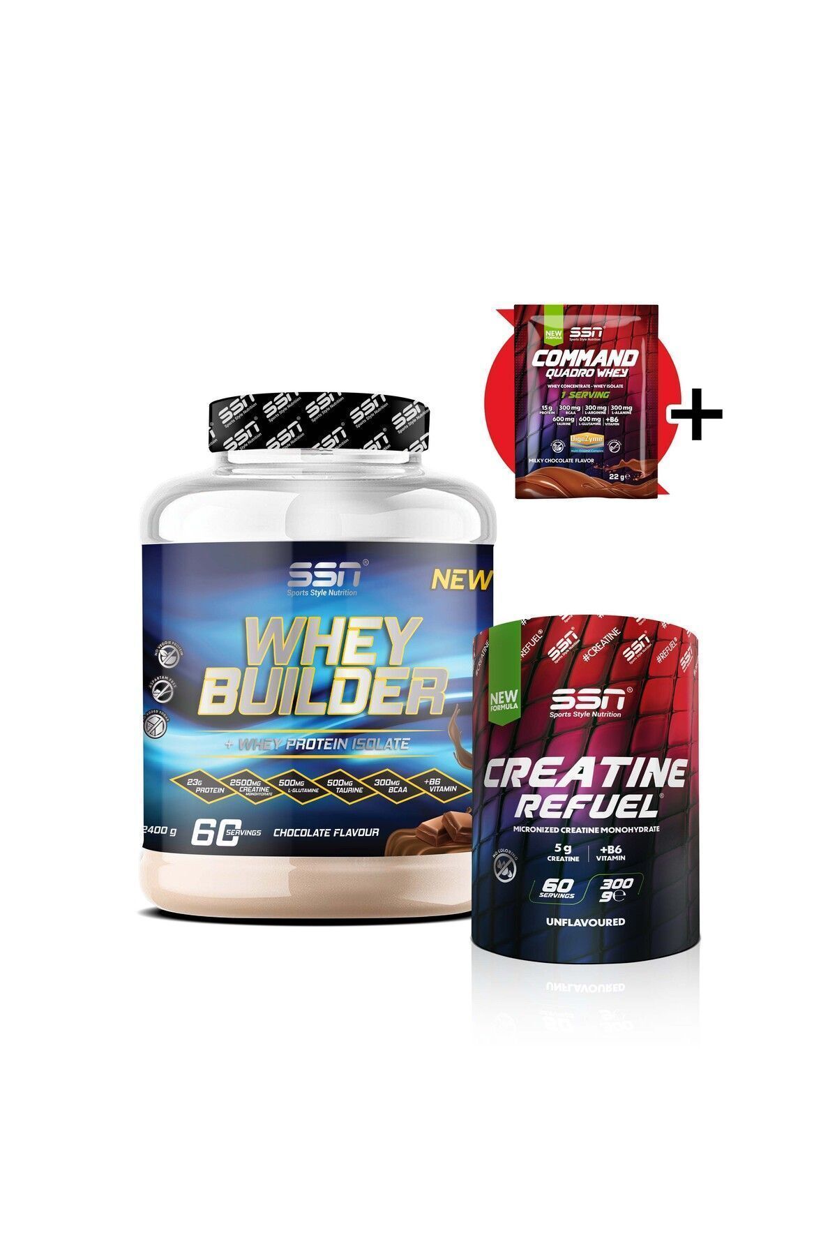 SSN Sports Style Nutrition Büyüme Kombinasyonu 2 (Whey Builder + Creatine)