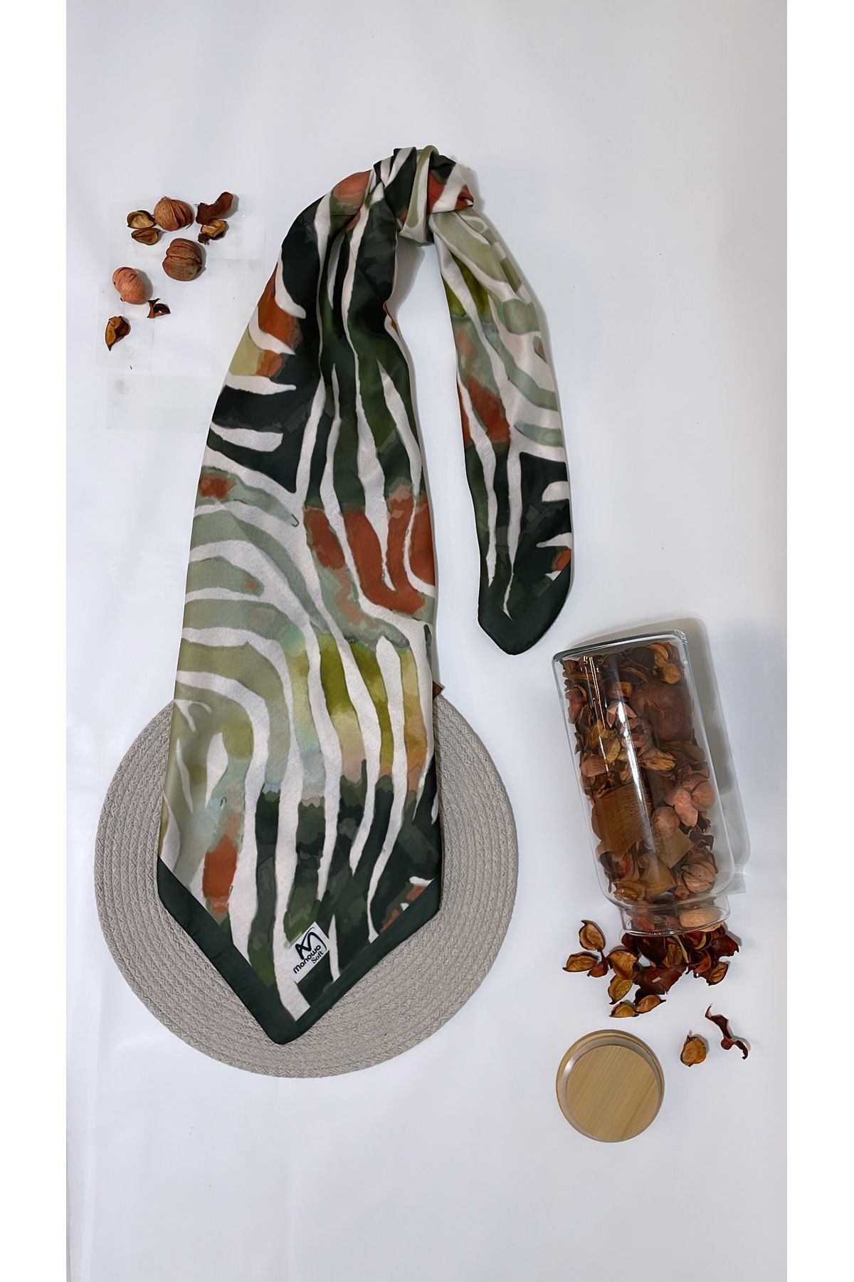 Onur-Zebra Patterned Soft Scarf - Great Fabric, Quality Product, Summer Scarf 1