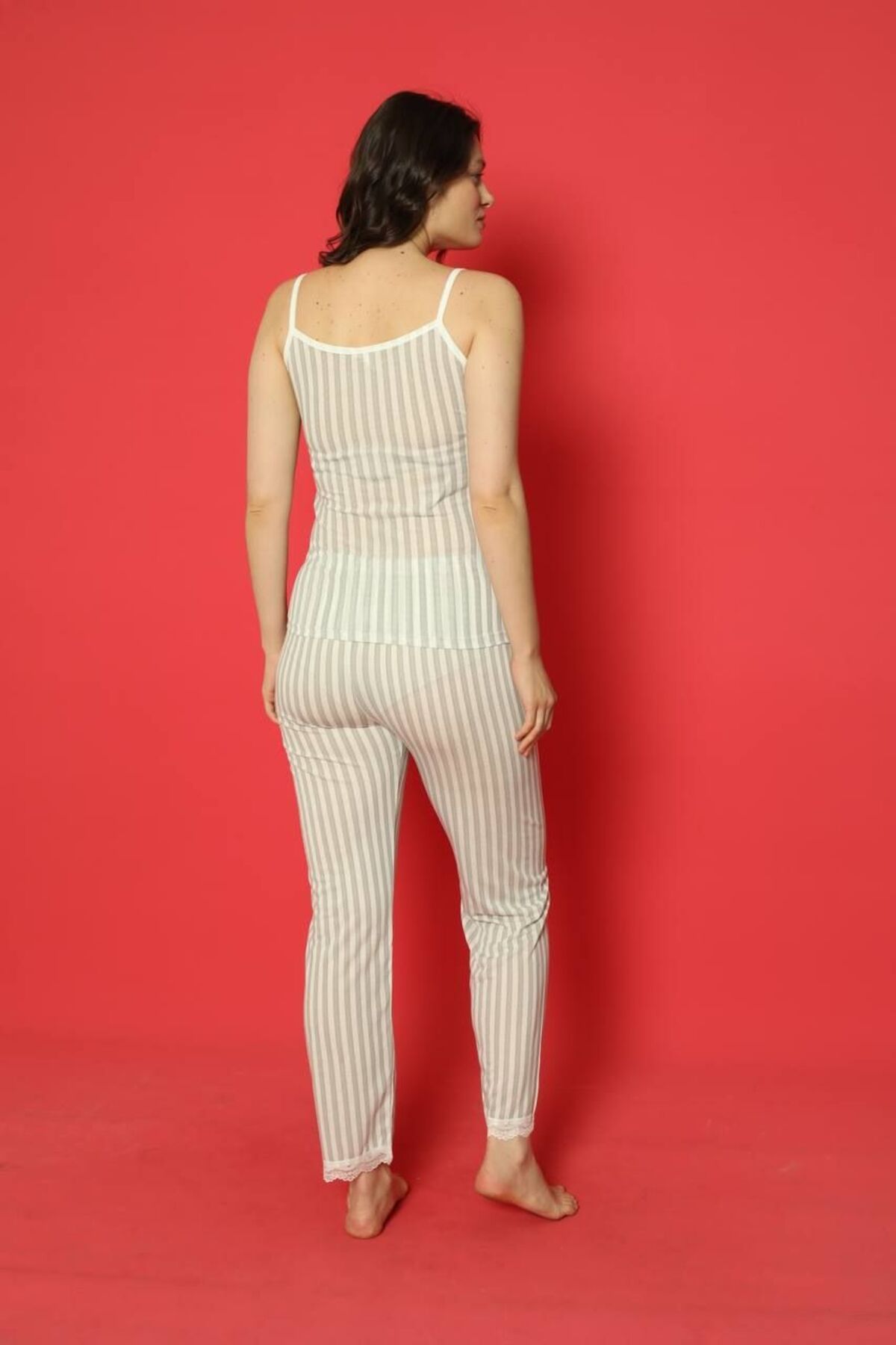 Emir Store-long Rope Strap Women's Pajama Set - Nightgown 2