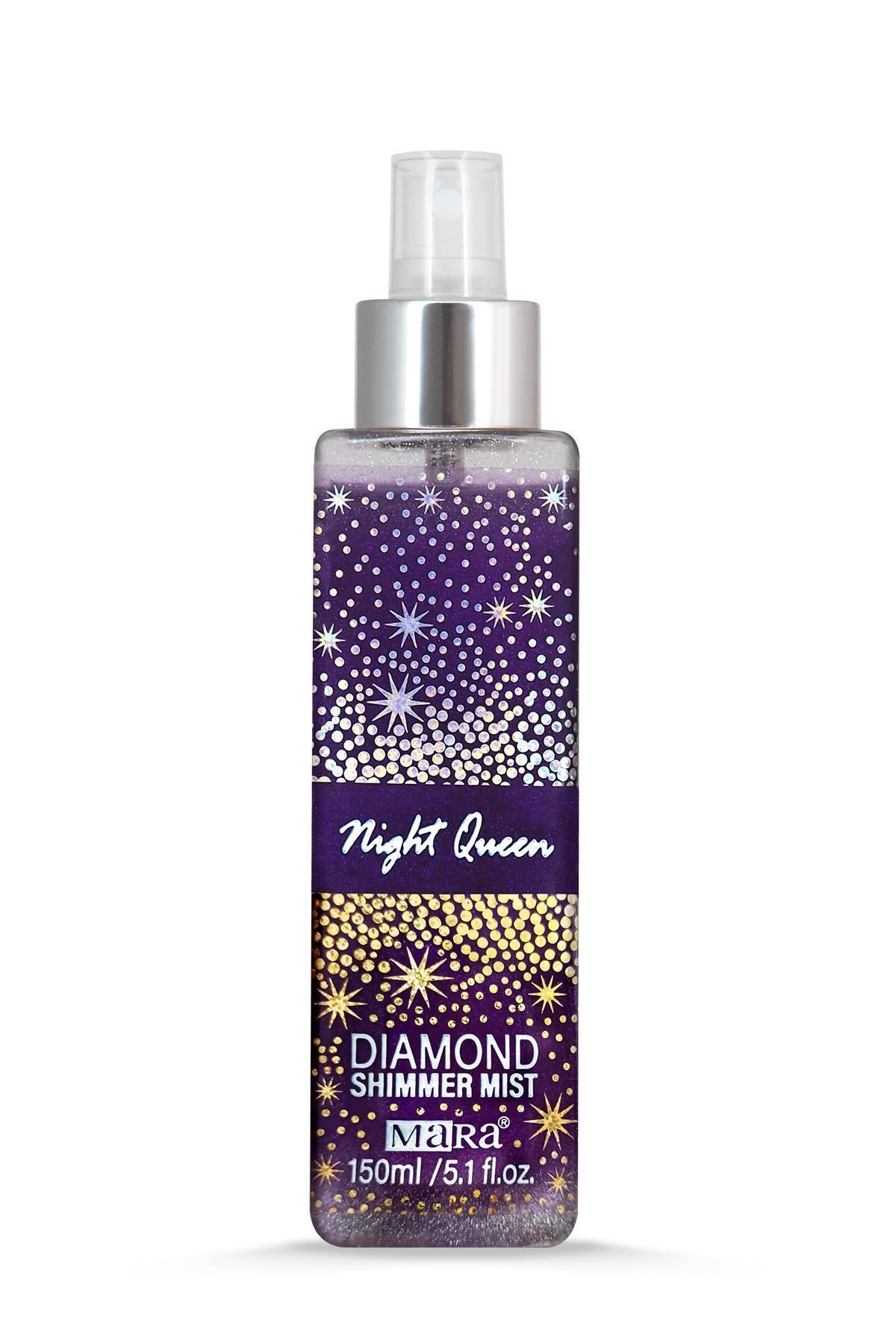 اسپری بدن Night Queen Diamond Shimmer Mist نقره ای Mara