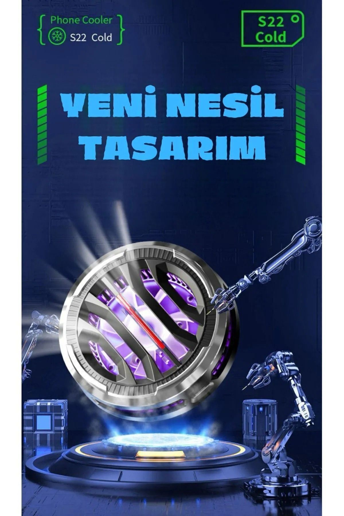Mıknatıslı Cep Telefon Sessiz Soğutma Fanı Radyatör Soğutucu İos Android Pubg Gaming Soğutucu 2