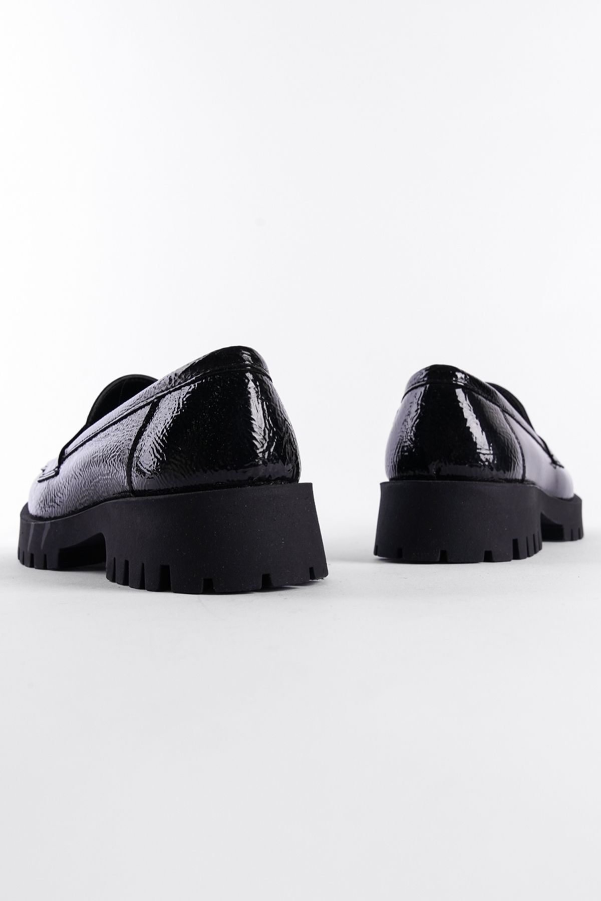 لوفر مشکی زنانه Trak Tassel Loafer اورجینال Capone Outfitters