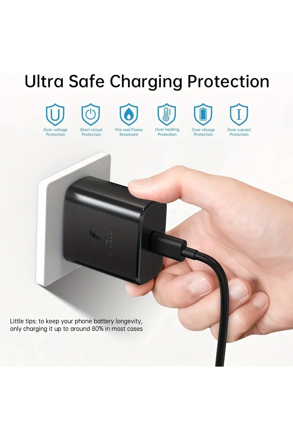 Choice-For Samsung 45W Ultra Fast Charger Cable Type C Cable USB C For Android Phone Power Adapter Block... 4