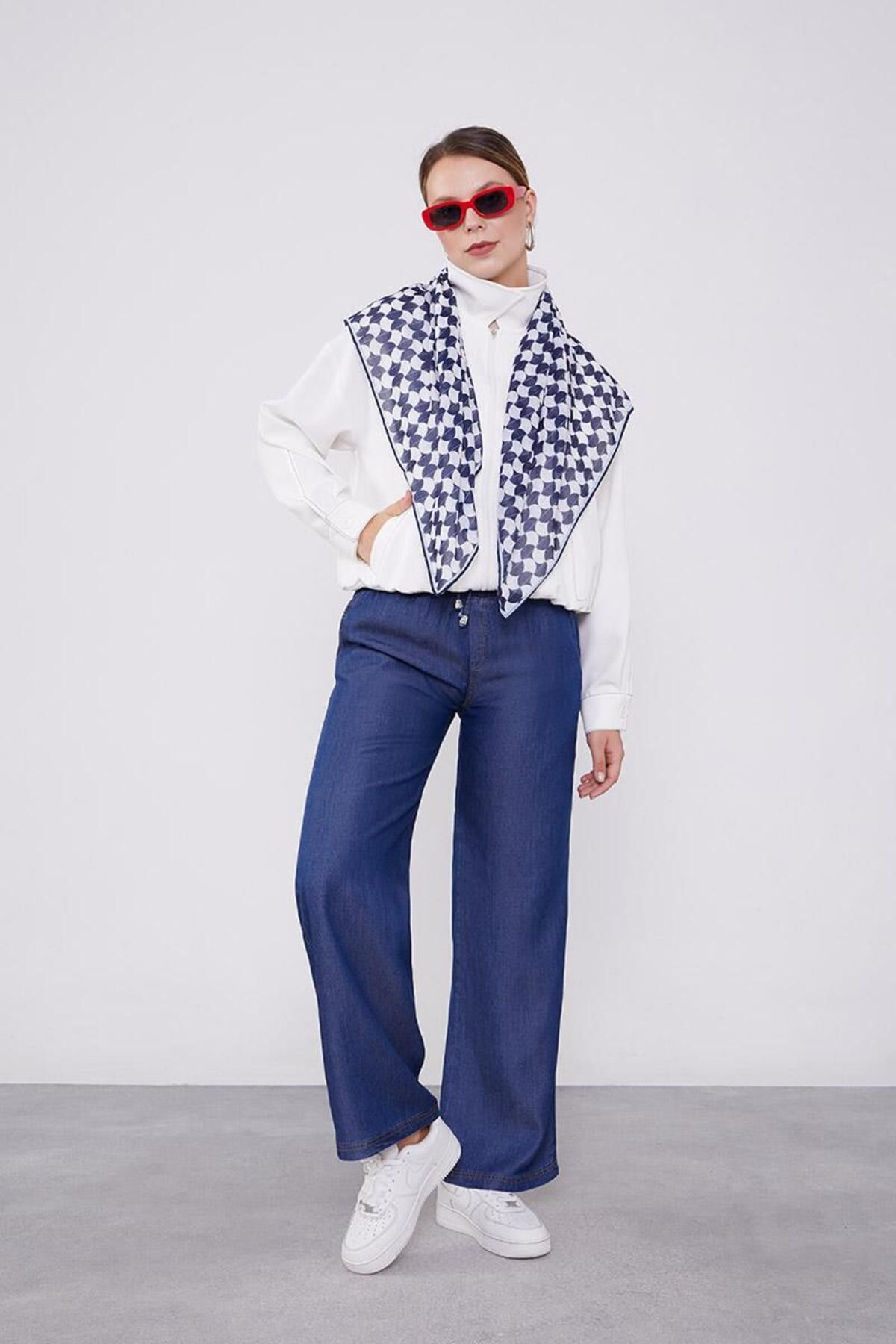 Levidor-Jean Look K.Blue Elastic Waist Trousers 6