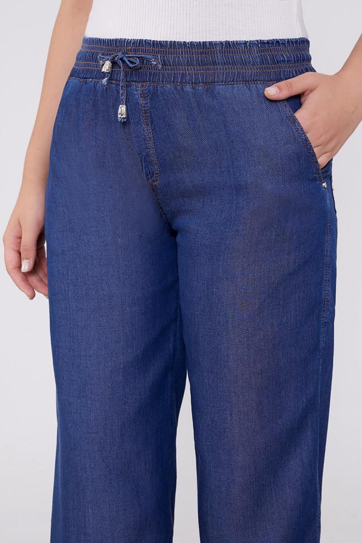 Levidor-Jean Look K.Blue Elastic Waist Trousers 4