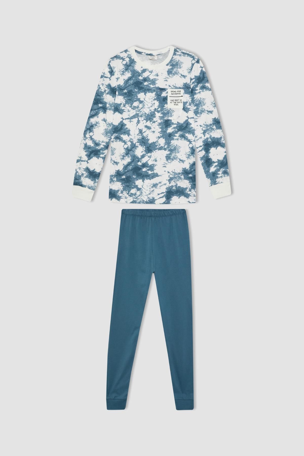 DeFacto-Boy's Patterned Pajama Set - Long Sleeve, A7078a823au 7
