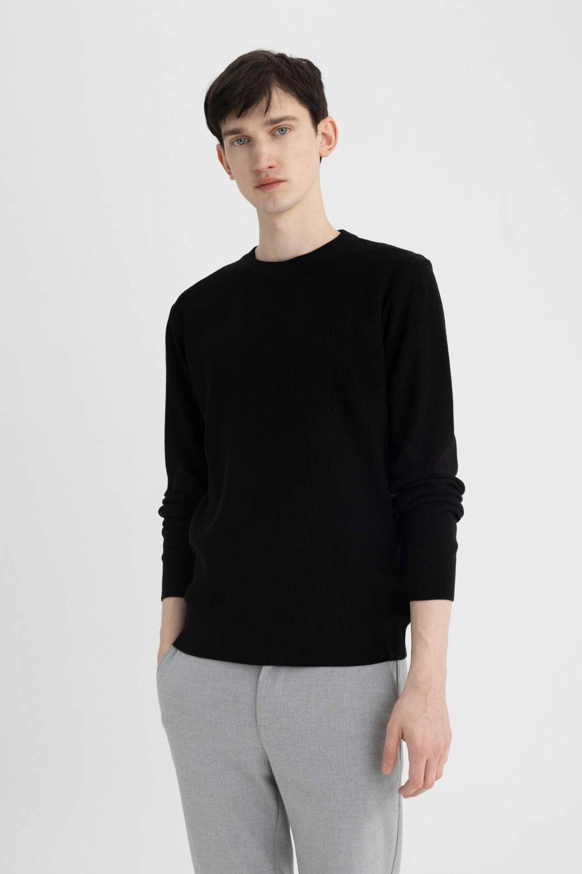 بافت مردانه دفاکتو | A5181AX23AU Defacto - Image 3