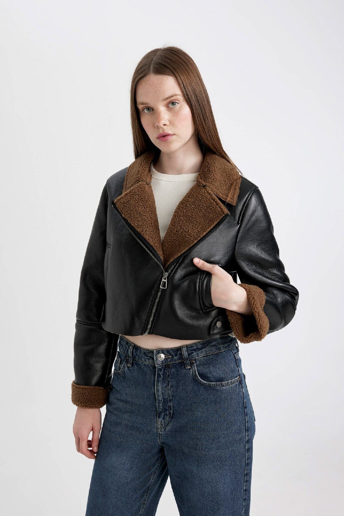 کاپشن زنانه دفاکتو | C1238AX24WN Defacto - Image 3