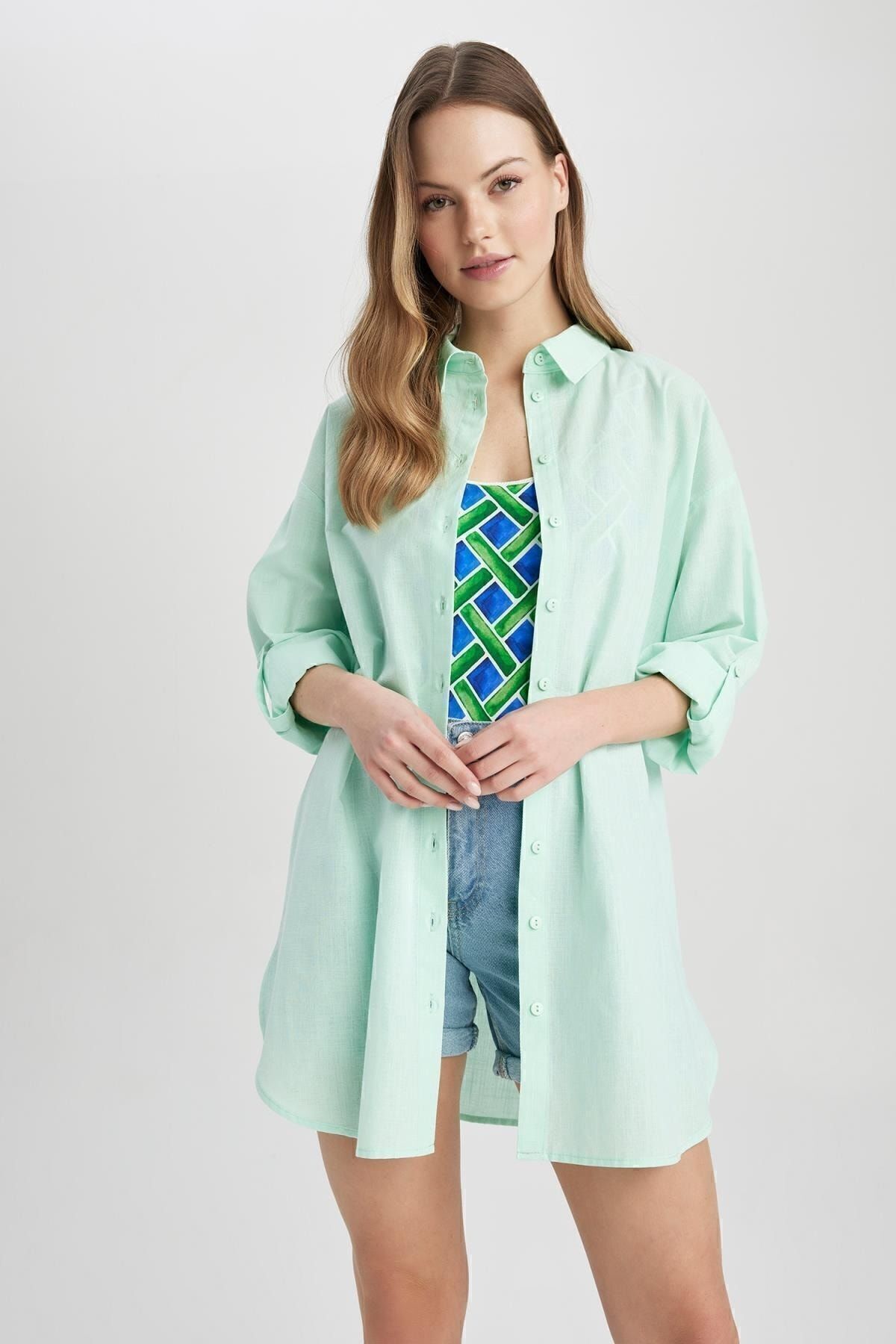 لباس ساحلی زنانه دفاکتو | W8241AZ23SP Defacto - Image 4