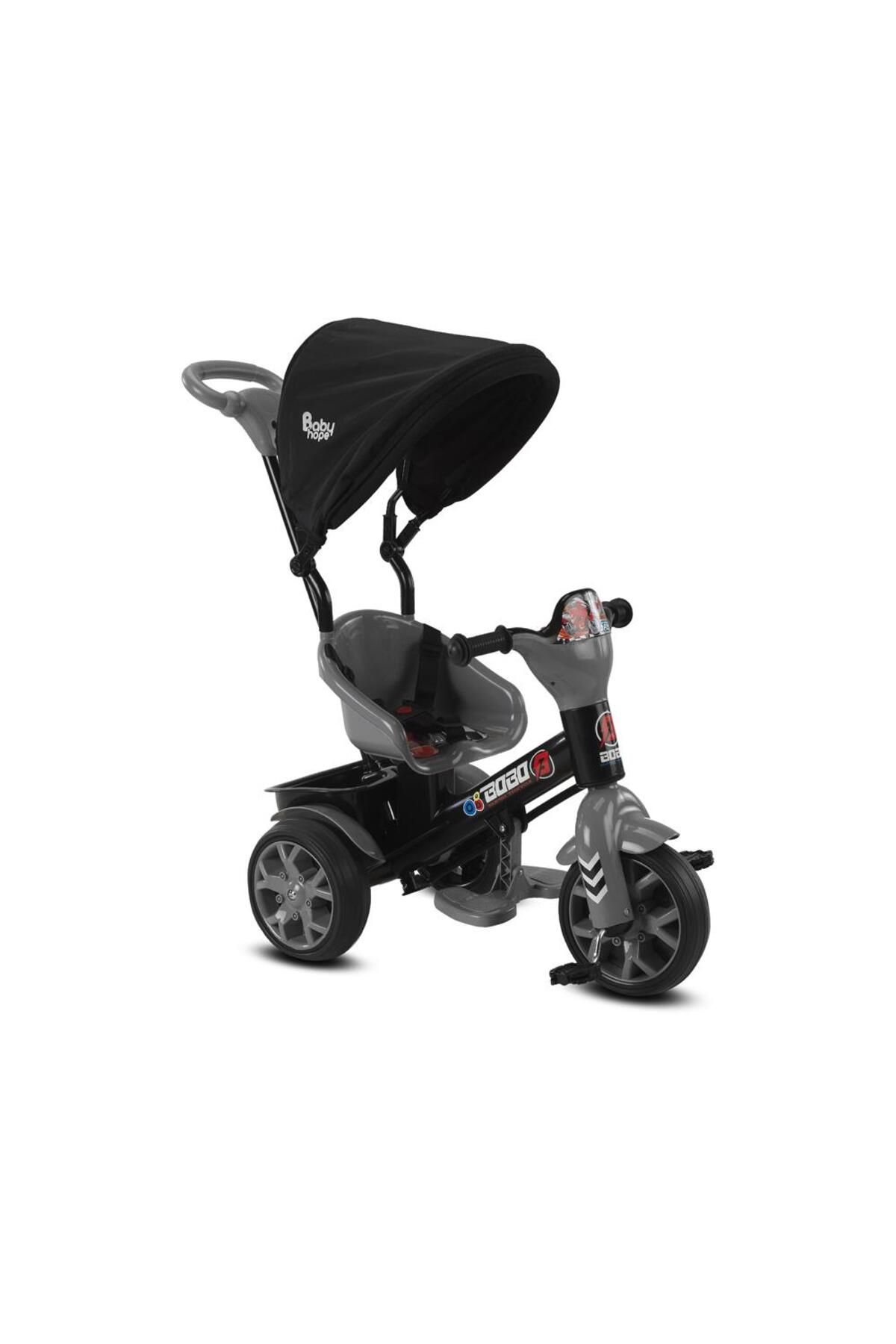 BabyHope Bobo Speed Tenteli İtmeli 3 Teker Bisklet