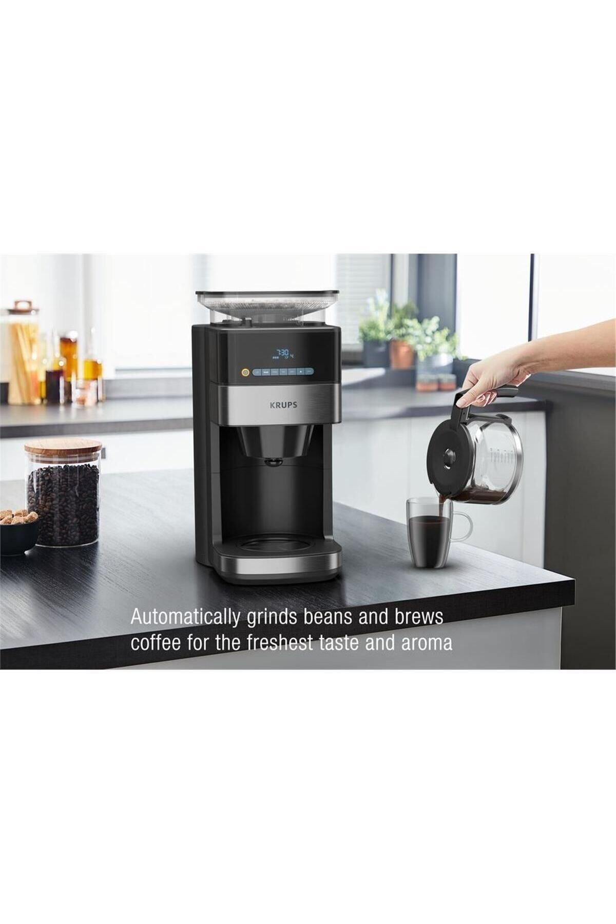 Krups-Filter Coffee Machine - with Grinder and Automatic 6