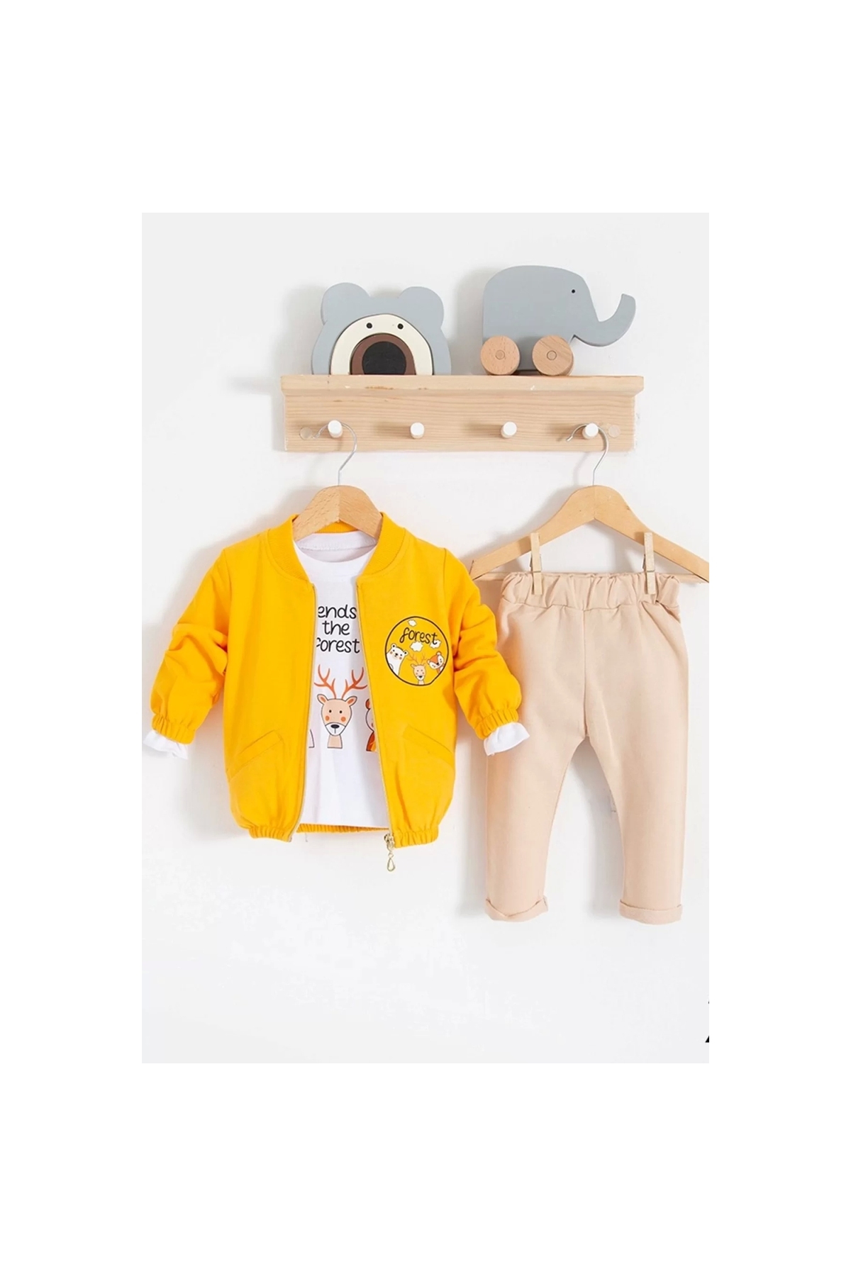 Forest Cardigan 3-Piece 100% Cotton Baby Boy Set