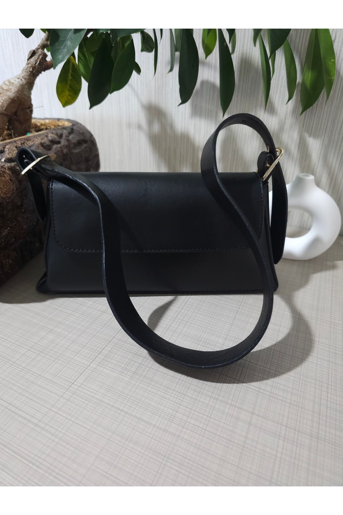ÇANTA Black Colored Belt Strap Shoulder Bag Trendyol