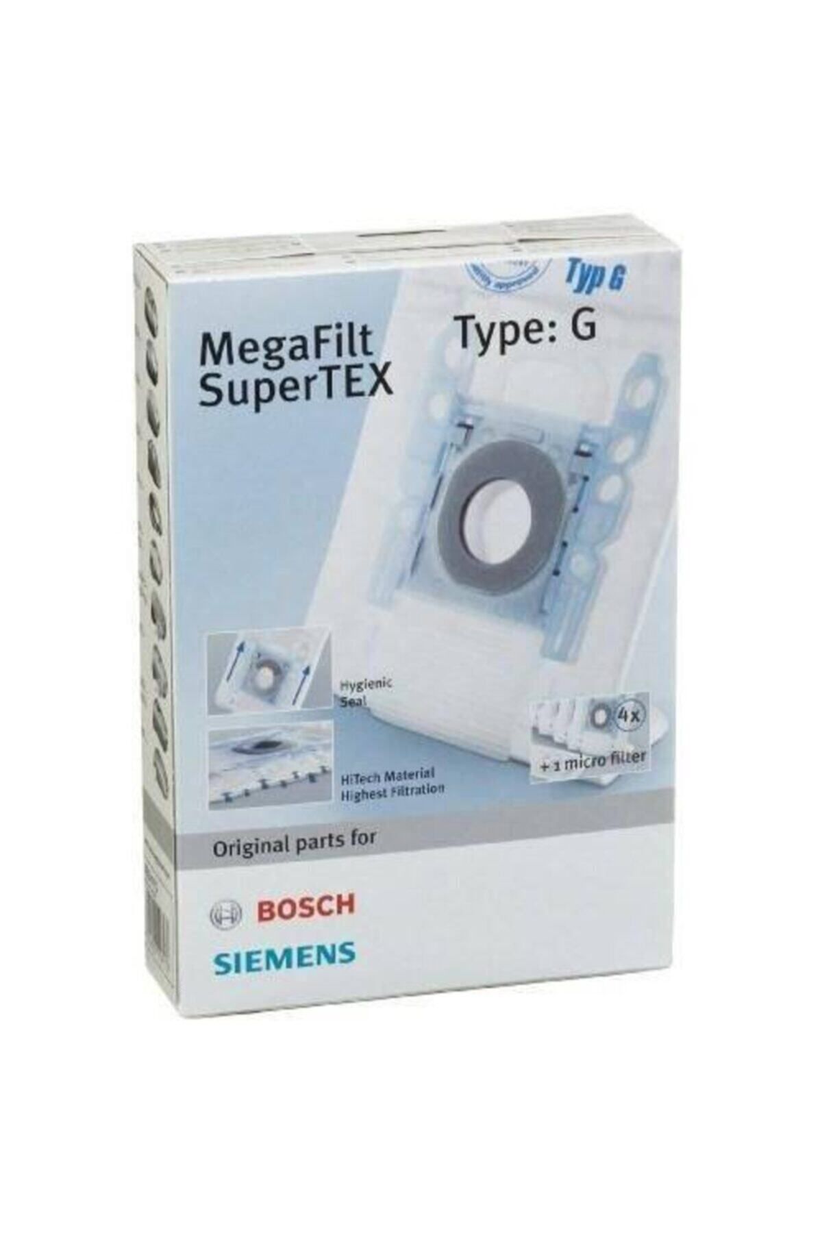Siemens MEGAfilt Austauschfilter (5+1) SuperTEX - Ersatzfilter Für Staubsauger VS 07/BSG 7 Serie