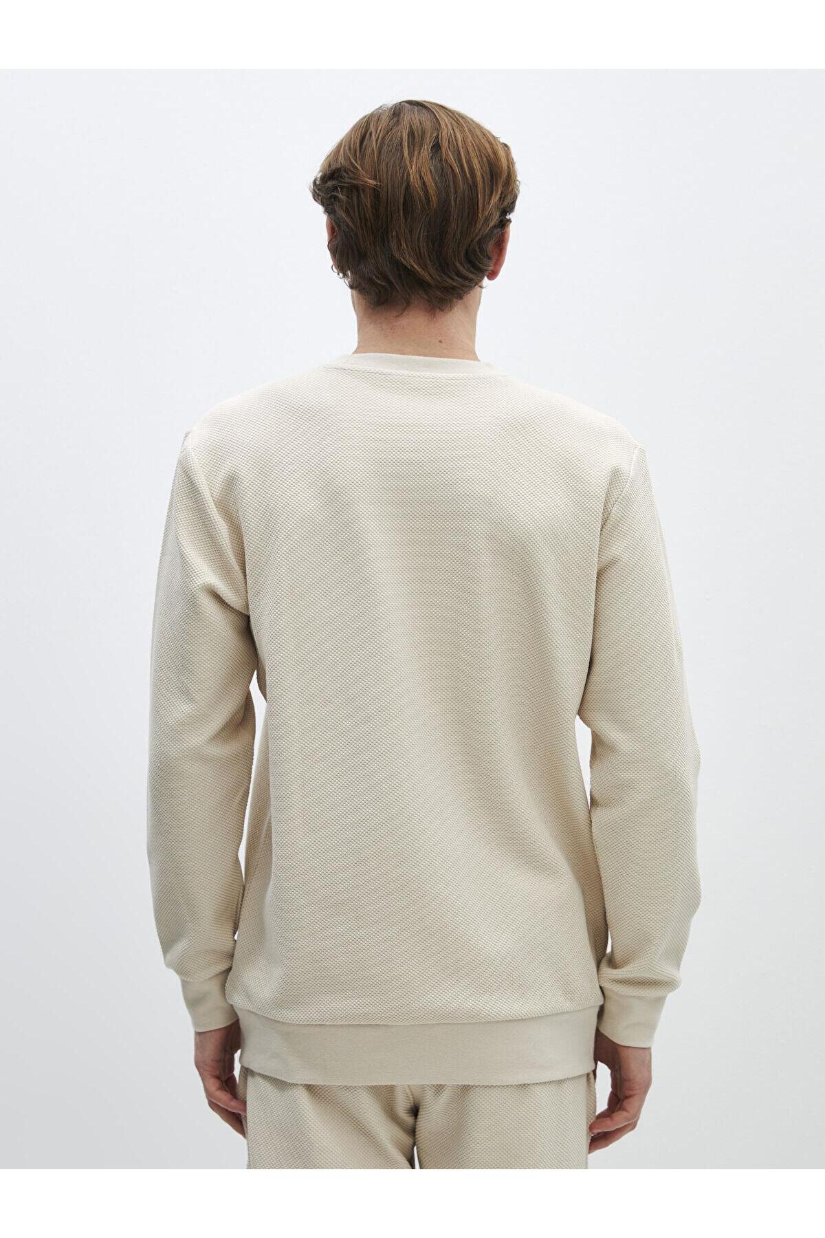 سویشرت مردانه بژ ال سی وایکیکی | S41229Z8 اورجینال - تصویر 5