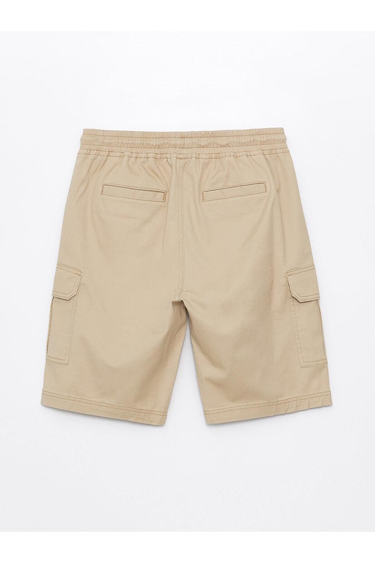 LC Waikiki-LCW Men's Gabardine Bermuda Shorts - Casual Standard Size 7