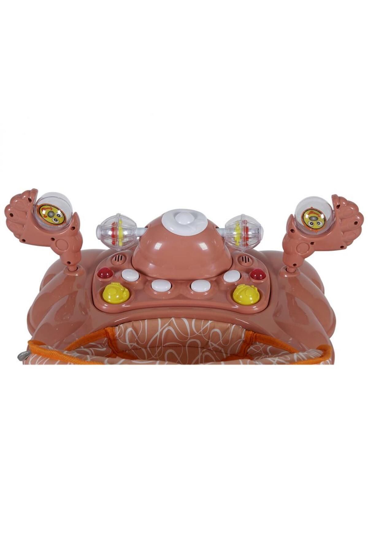 TURHAN BEBE 3 Kademe Müzikli Atlı Karıncalı Mama Tablalı Bebeğin İlgisini Çekecek Çıngıraklı Oyuncaklı Yürüteç fotoğrafı 6 (önizleme)