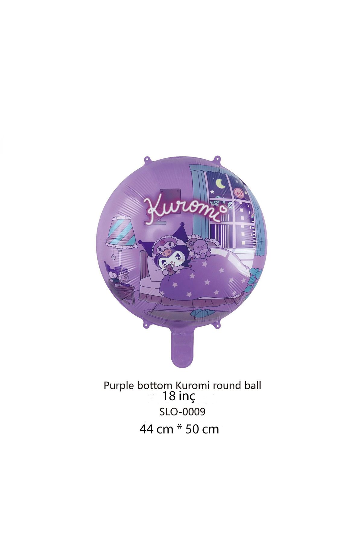 Hobidehobi-7 Year Old Kuromi Birthday Balloon Set - 6 Pieces 3