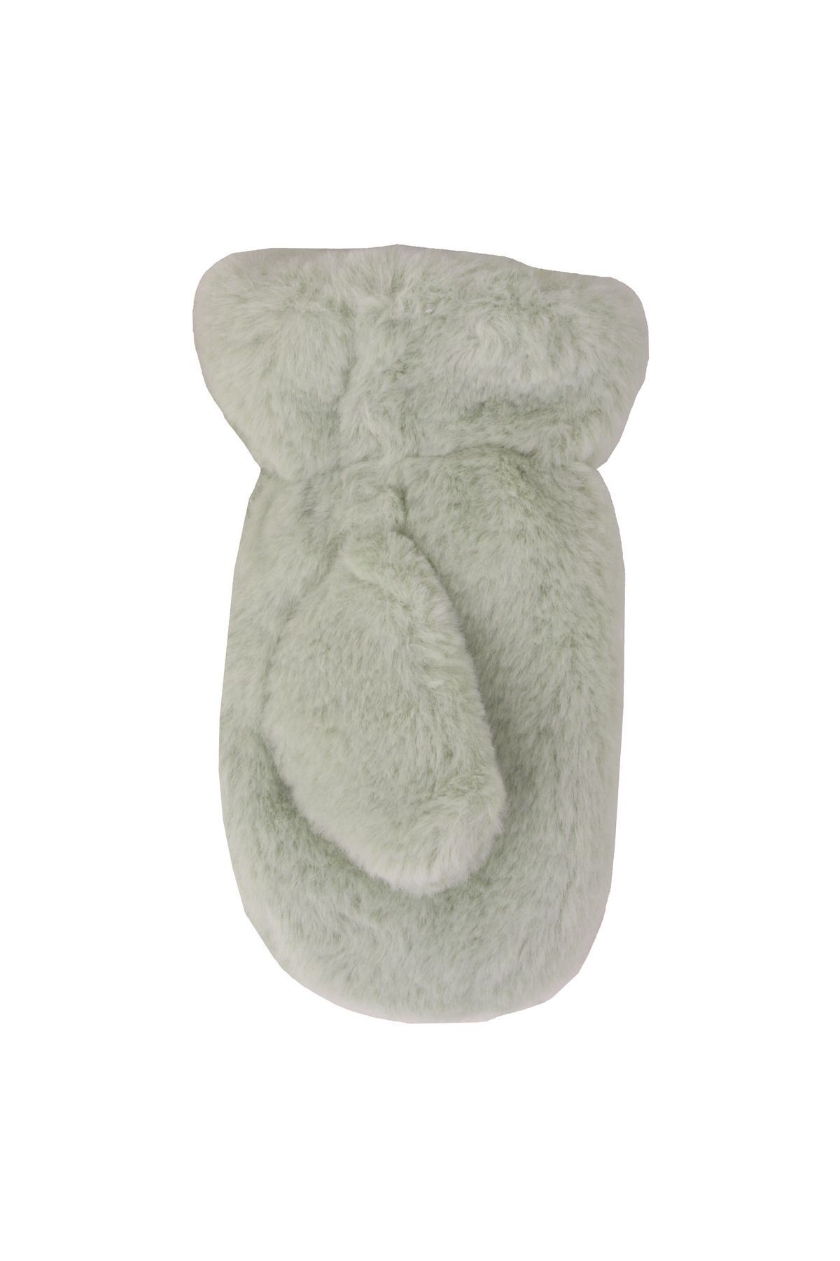 İşnar Peluş Çocuk Eldiven 2-4 Yaş Tavşan İşlemeli Yeşil Renk Parmaksız Model 0060 fotoğrafı 3 (önizleme)