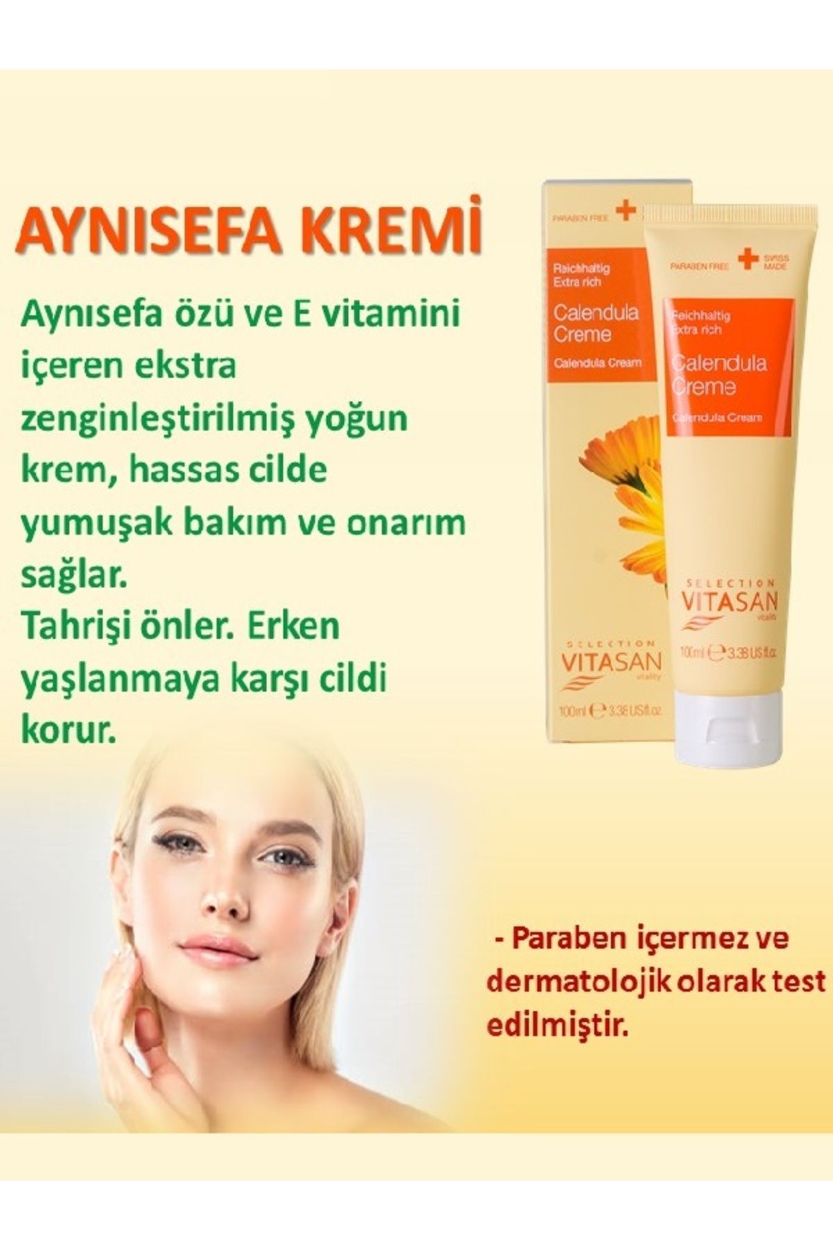 VİVASAN-100 ml Calendula Cream 2