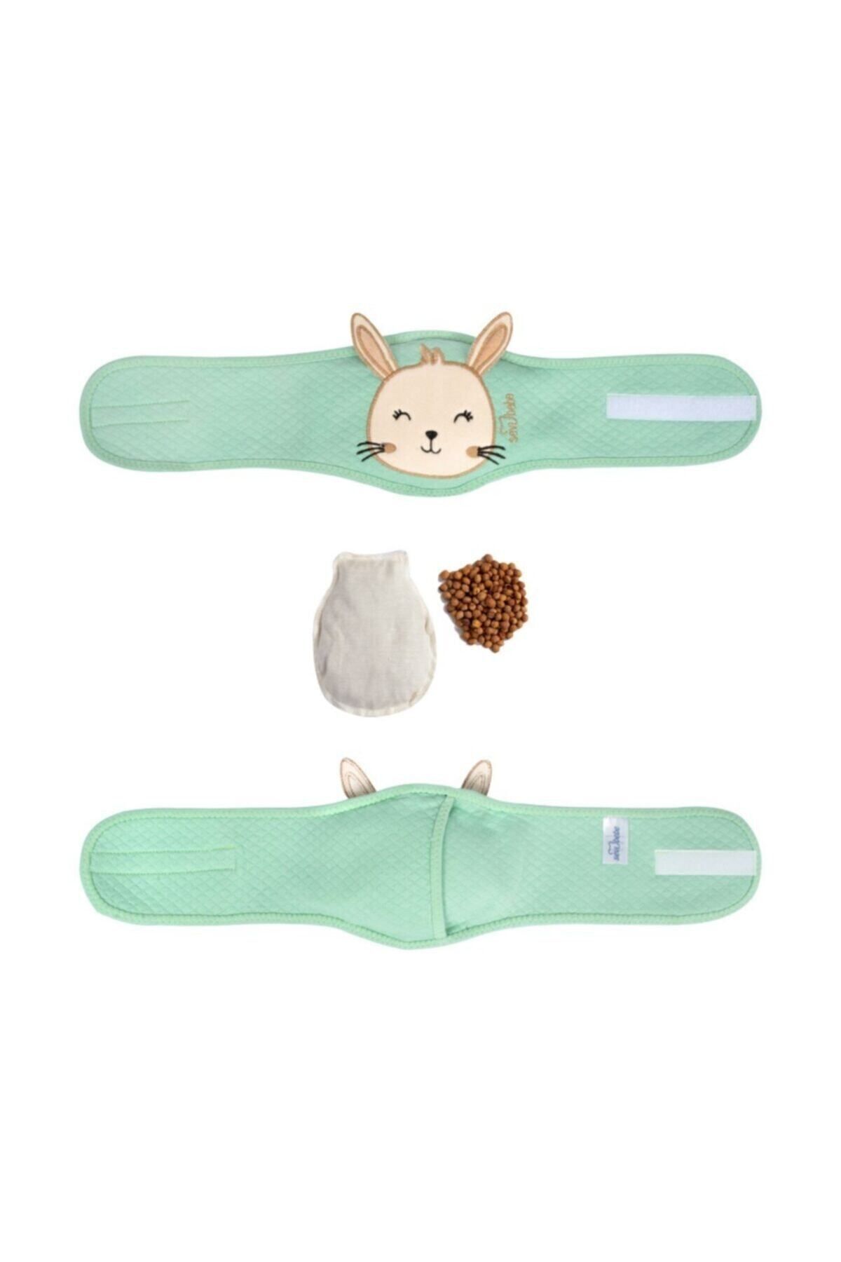 Sevi Bebe Gaz Giderici Kiraz Çekirdekli Bebek Bel Bandı Mint - Mommyslab fotoğrafı 3 (önizleme)