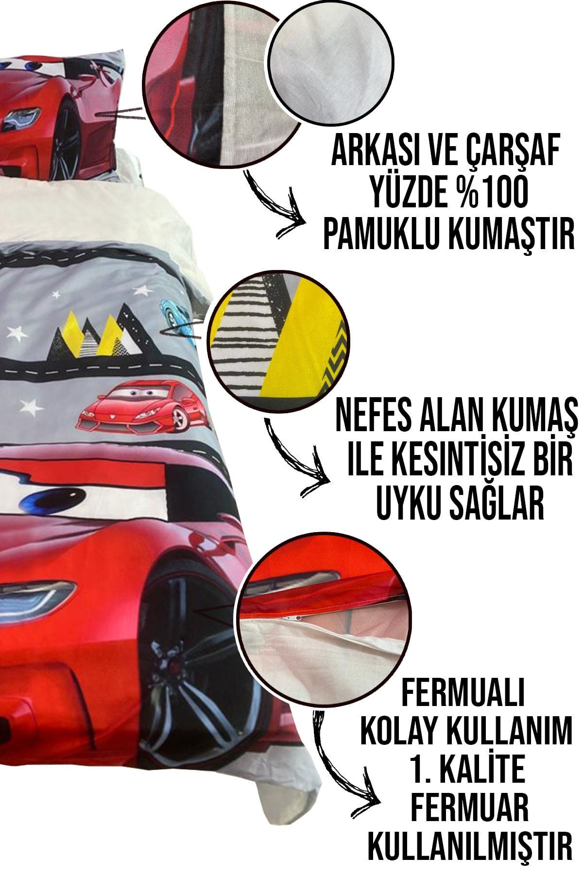 CAPRİCE HALI Sevimli Ayda Oturan Prenses Kız Çocuk Nevresim Takımı fotoğrafı 2 (önizleme)