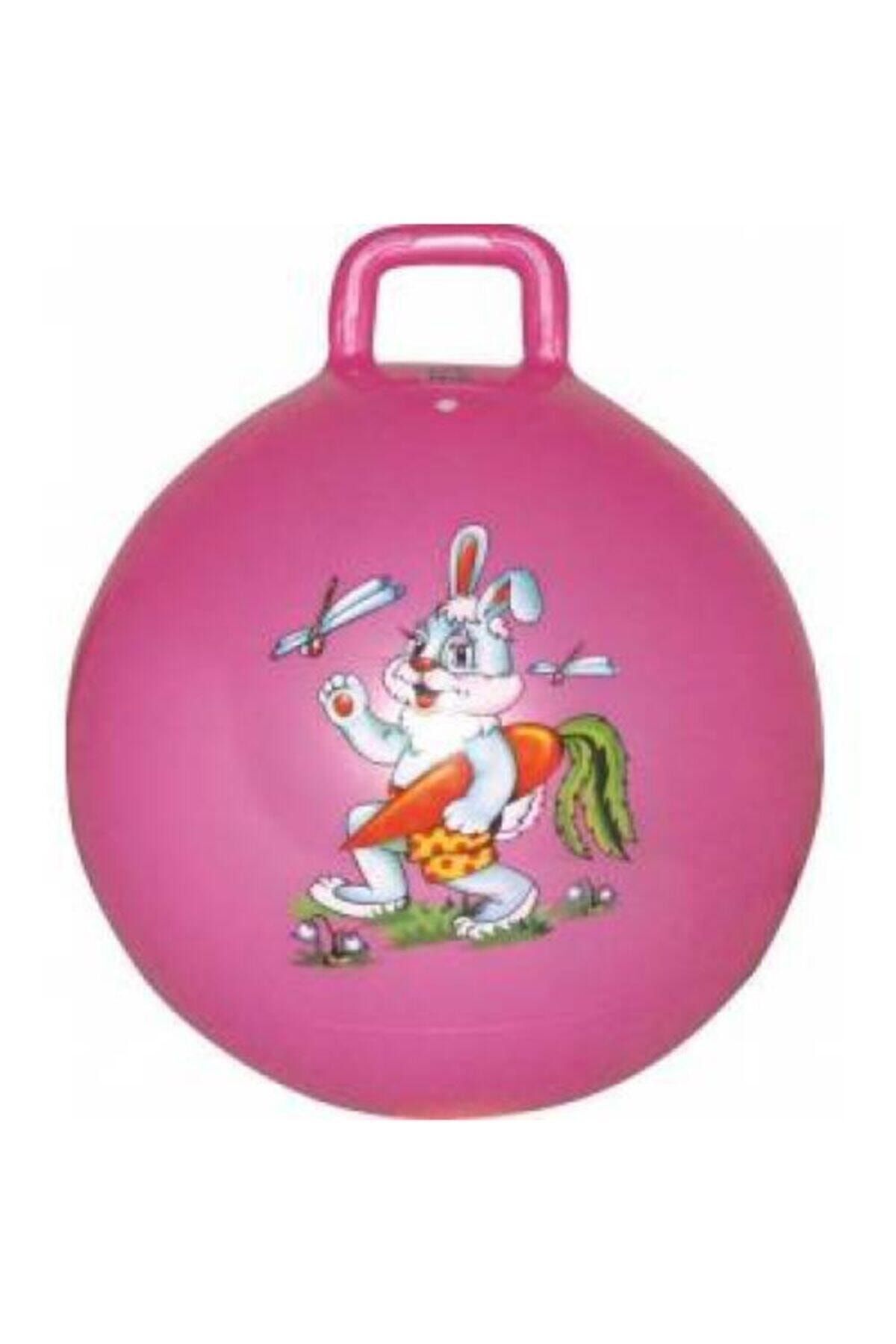 Kız Çocuk Pembe Zıp Zıp Plates Topu 90 Kg Taşıma