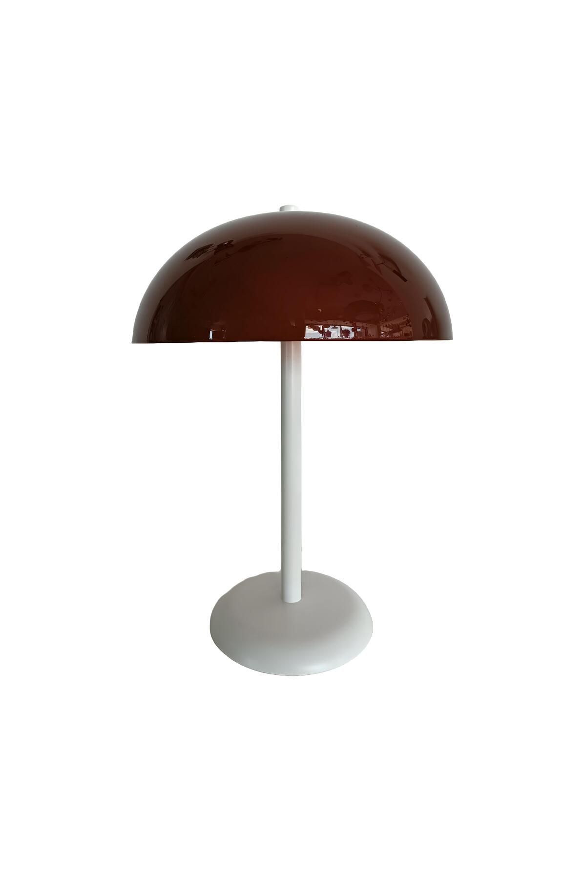 چراغ رومیزی و خواب سفید سری Alya Bordeaux Lamp Table Bahar Aydınlatma