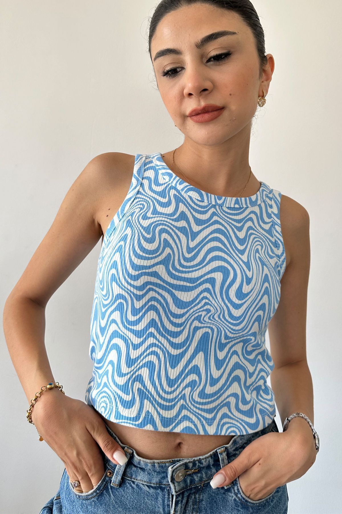 CİDDE-Tricou cu snur flexibil pentru femei - Decolteu 2