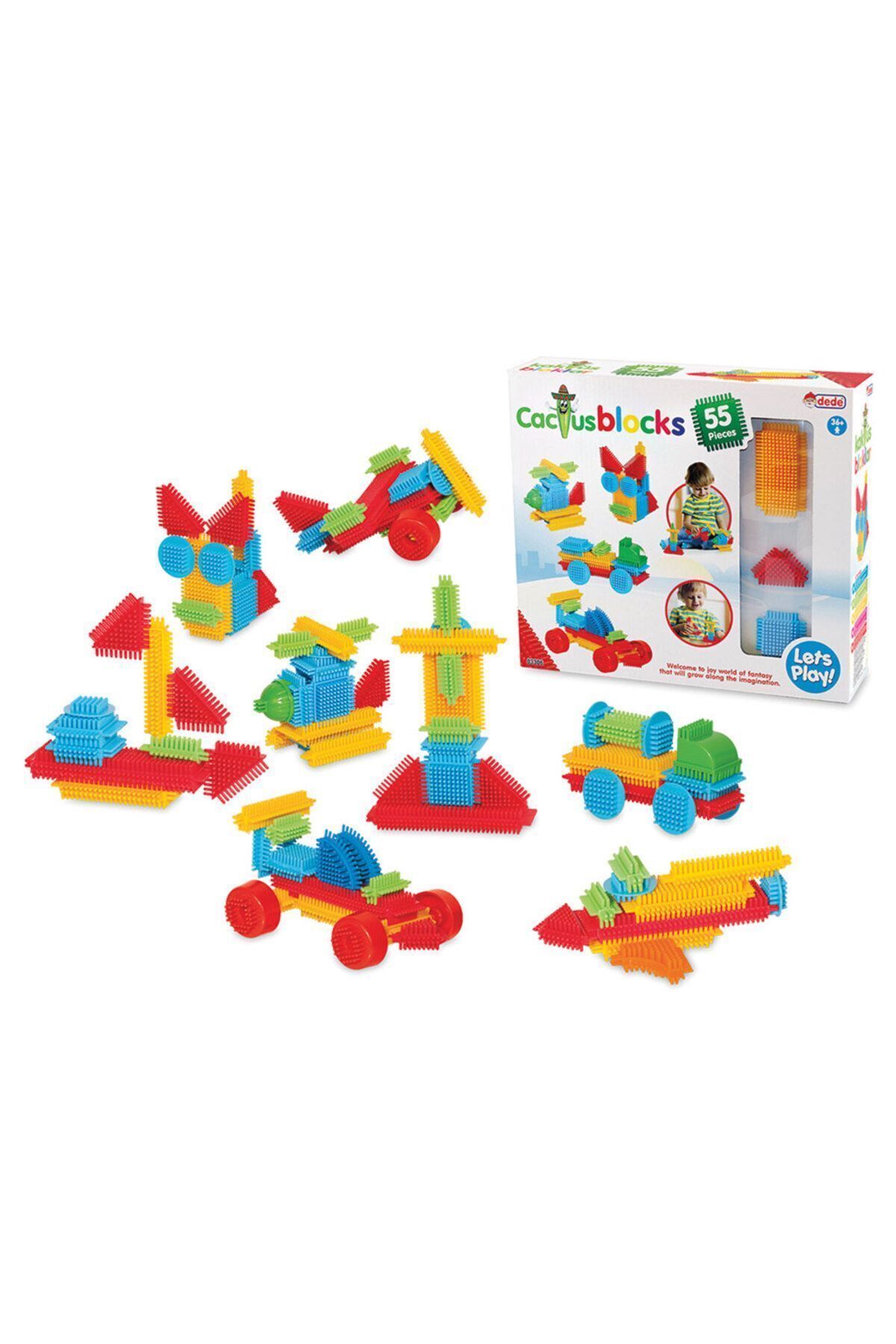 Doğan Oyuncak Dünyası-Puzzle City - Multi Blocks - Cactus - Tick Tock - Mega Set Block Set 3
