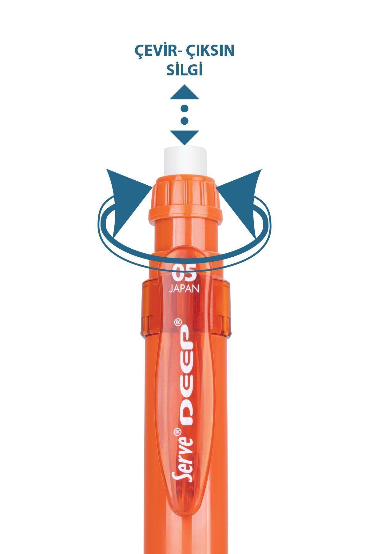 Serve-Deep 0.5 mm Tile Color Mechanical Pencil - Versatil Sv-Deep-05-Krmt 2