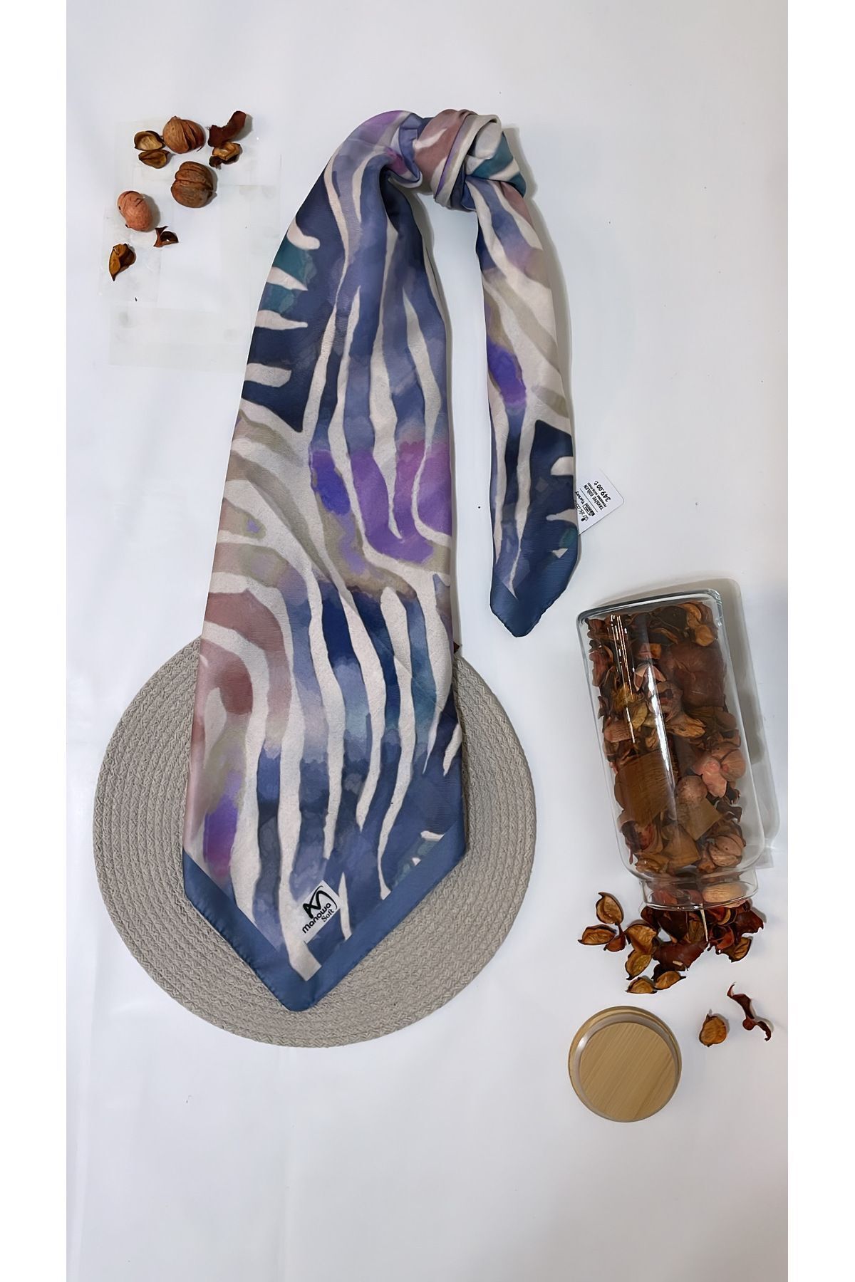 Onur-Zebra Patterned Soft Scarf - Great Fabric, Quality Product, Summer Scarf 1