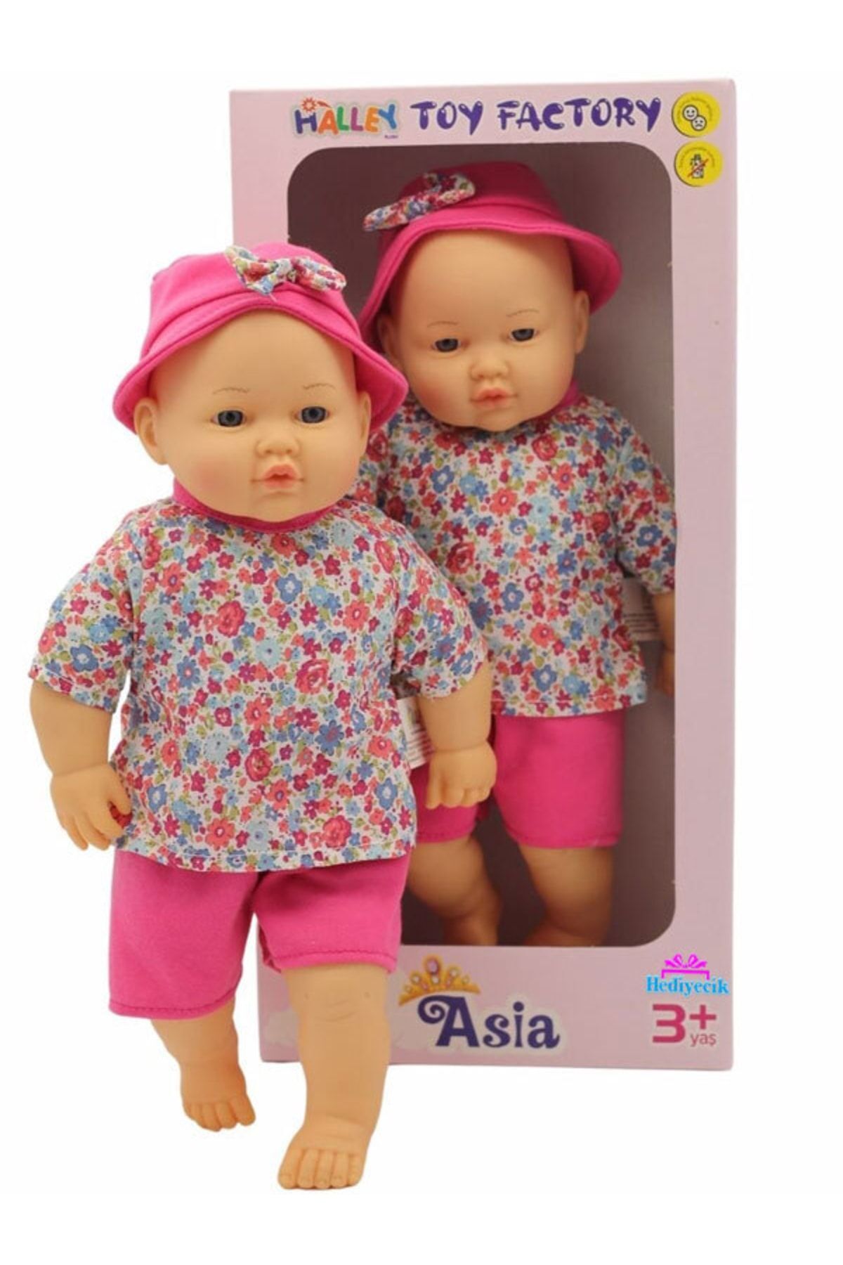 Toy Pink Flower Dress Hairless Meat Baby 40 Cm