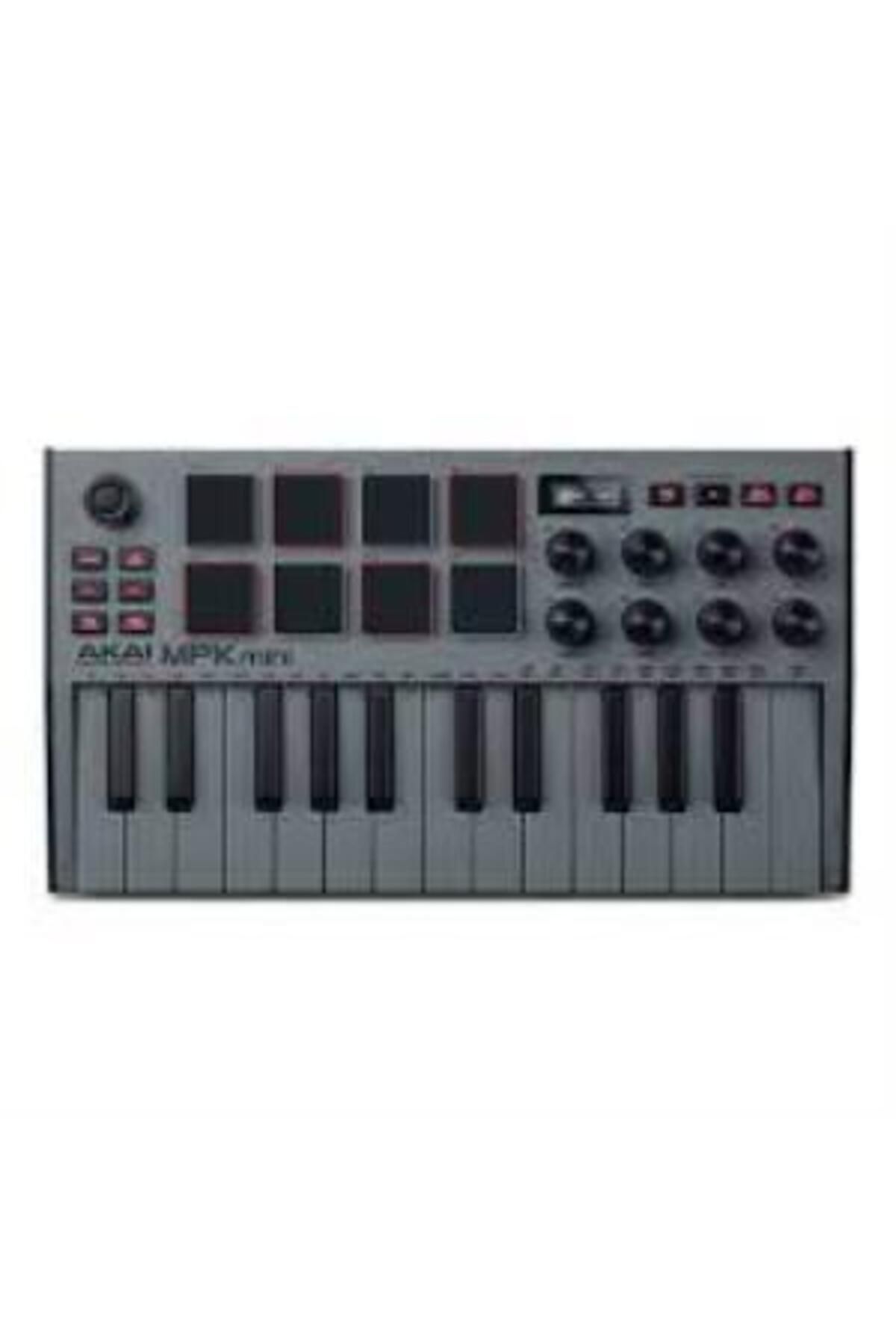 AKAI-Mpk Mini Mk3 - 25 Key Midi Keyboard Gray 1