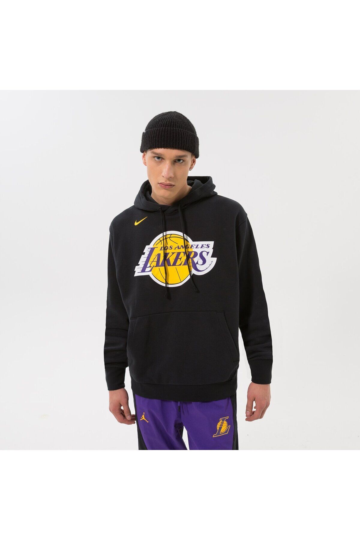 Nike Los Angeles Lakers Essential Erkek Siyah Basketbol Sweatshirt DN4709 010 Fiyat Yorumlar Trendyol