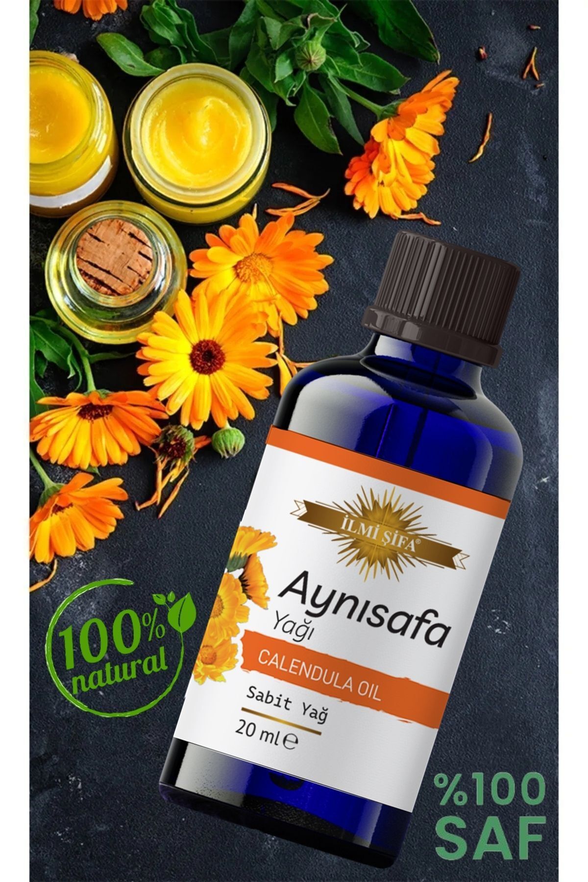 روغن گل همیشه بهار 20 میلی لیتر (زیبایی، شادابی، روشنایی و طراوت) İLMİ ŞİFA