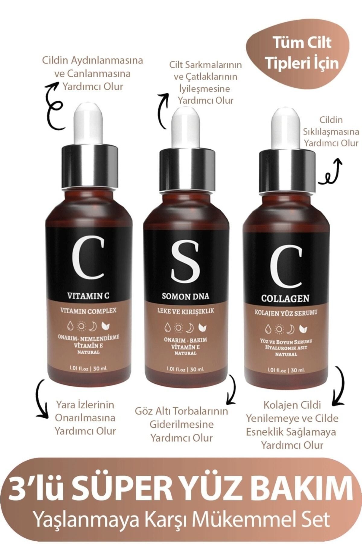 ست سرم مراقبت از پوست Collegen & Salmon Dna & Vitamin C (مجموعه مفید) For You Gold