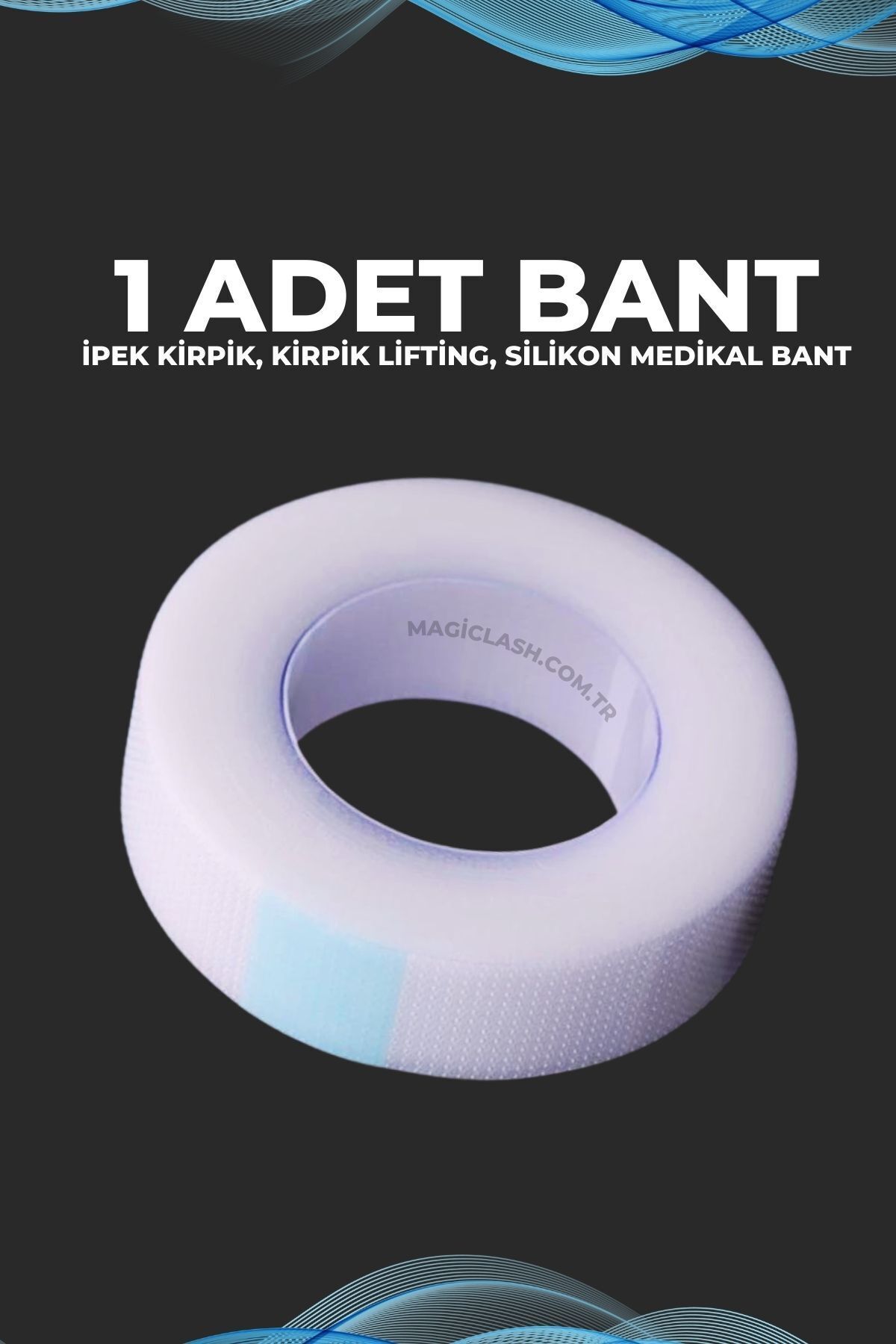 Magic Lash Ipek Kirpik Kirpik Lifting Bantı Medikal Göz Altı Koruyucu Şeffaf Silikon Bandı 1 Adet Rulo
