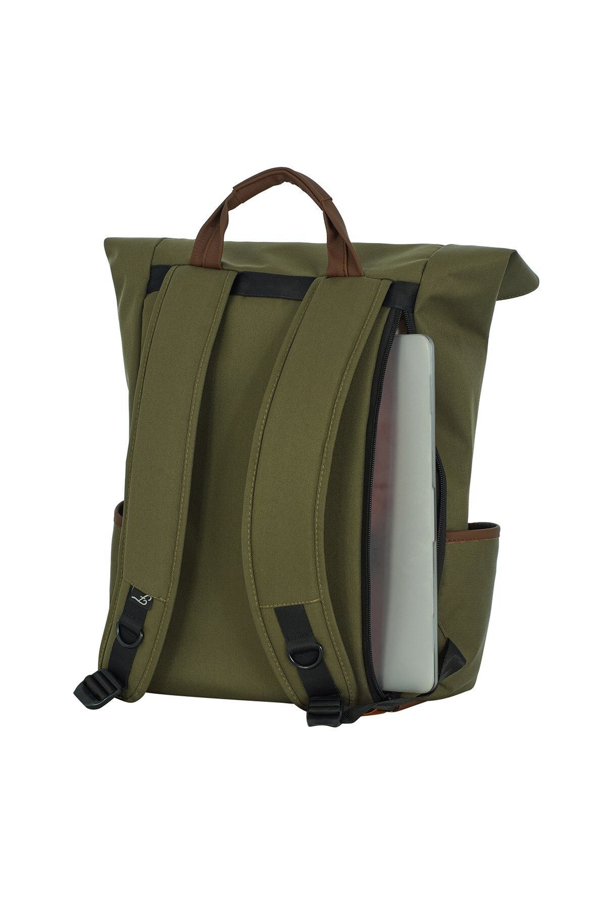 کوله پشتی زنانه خاکی Fudela | SER 1000 اورجینال - تصویر 5