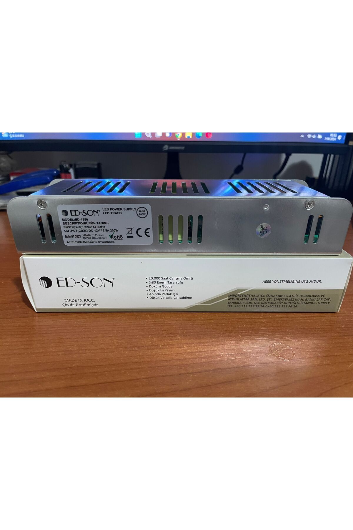 Edson 12V 16.5Amp Indoor Led Transformer 200W ED-1550