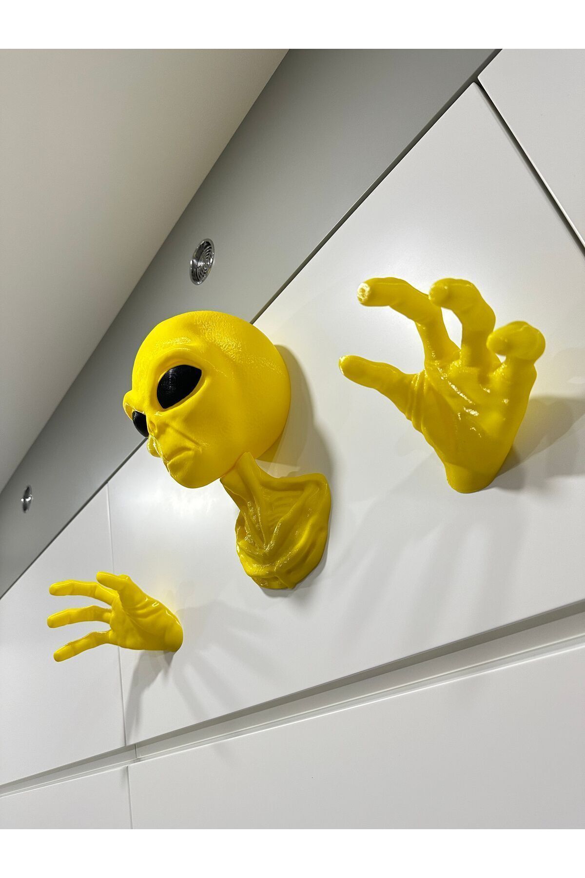IK3D Kulaklık Standı Xl Alien Uzaylı Duvar Dekorasyonu