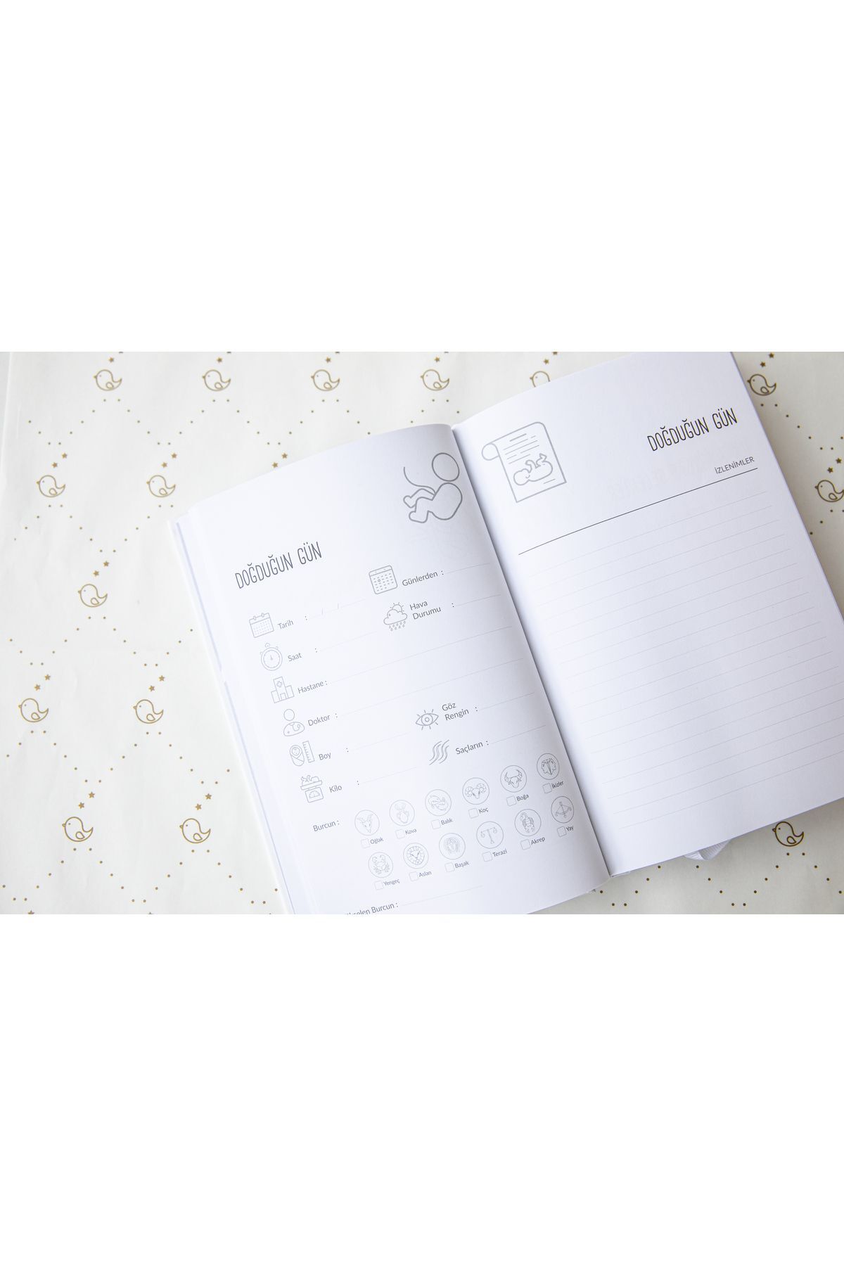 BeyazBirKutu Your Story Baby Journal (Anne ve Bebek Günlüğü-Kutusuz Tek Günlük)-Mint fotoğrafı 4 (önizleme)